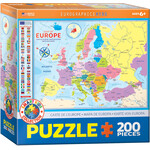 Map of Europe 200 Piece Puzzle