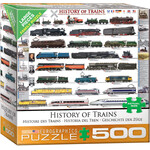 History of Trains 500 Piece Puzzle