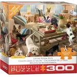 Living Room Pups by Bob Giordano 300 Piece Puzzle