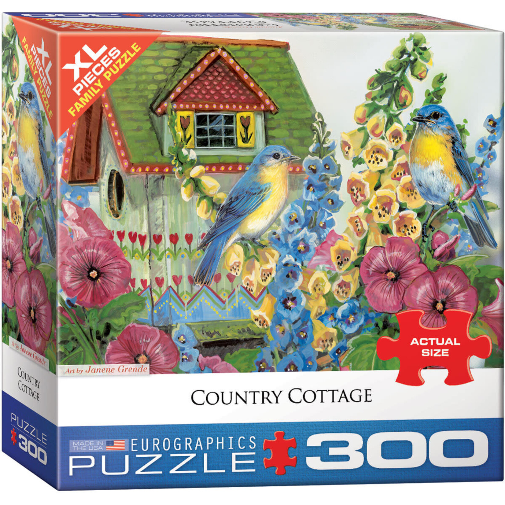 Country Cottage by Janene Grende 300 Piece Puzzle