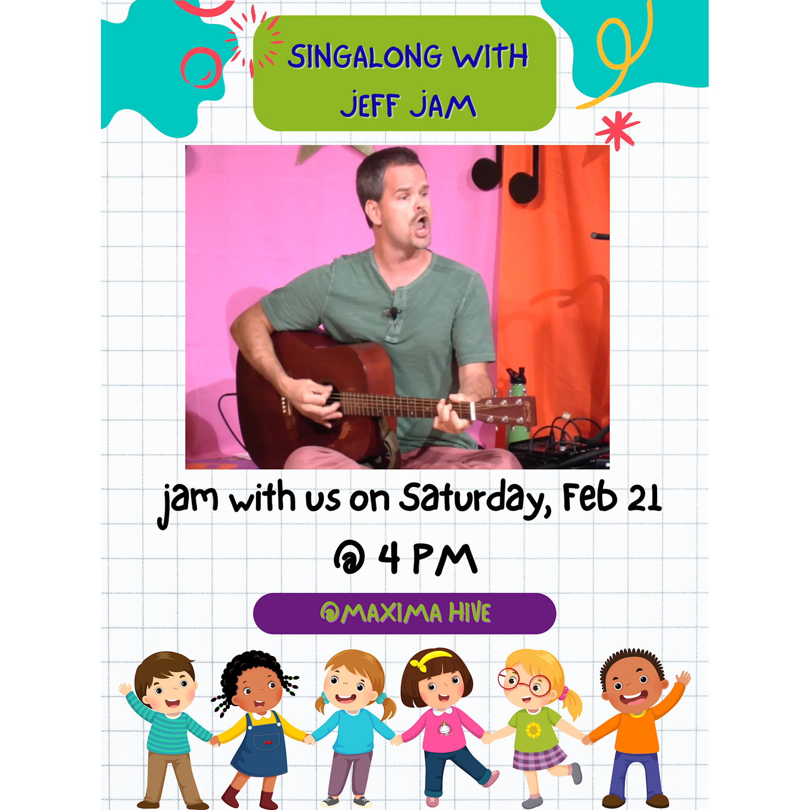 Maxima Hive Jeff Jam’s Singalong at Maxima Hive on Sat. Feb 21th at 4 PM
