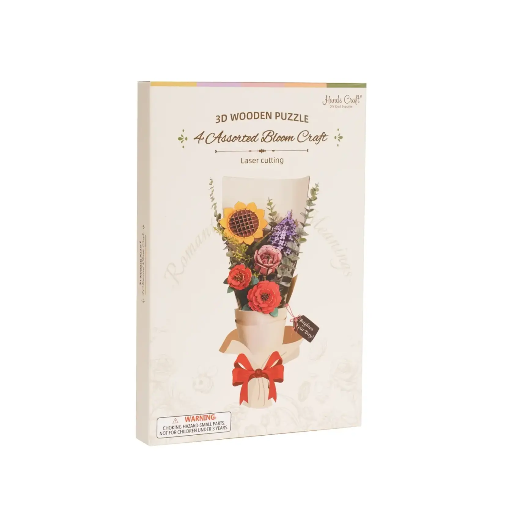 Hands Craft 3D Wooden Flower Puzzle Bundle Pack