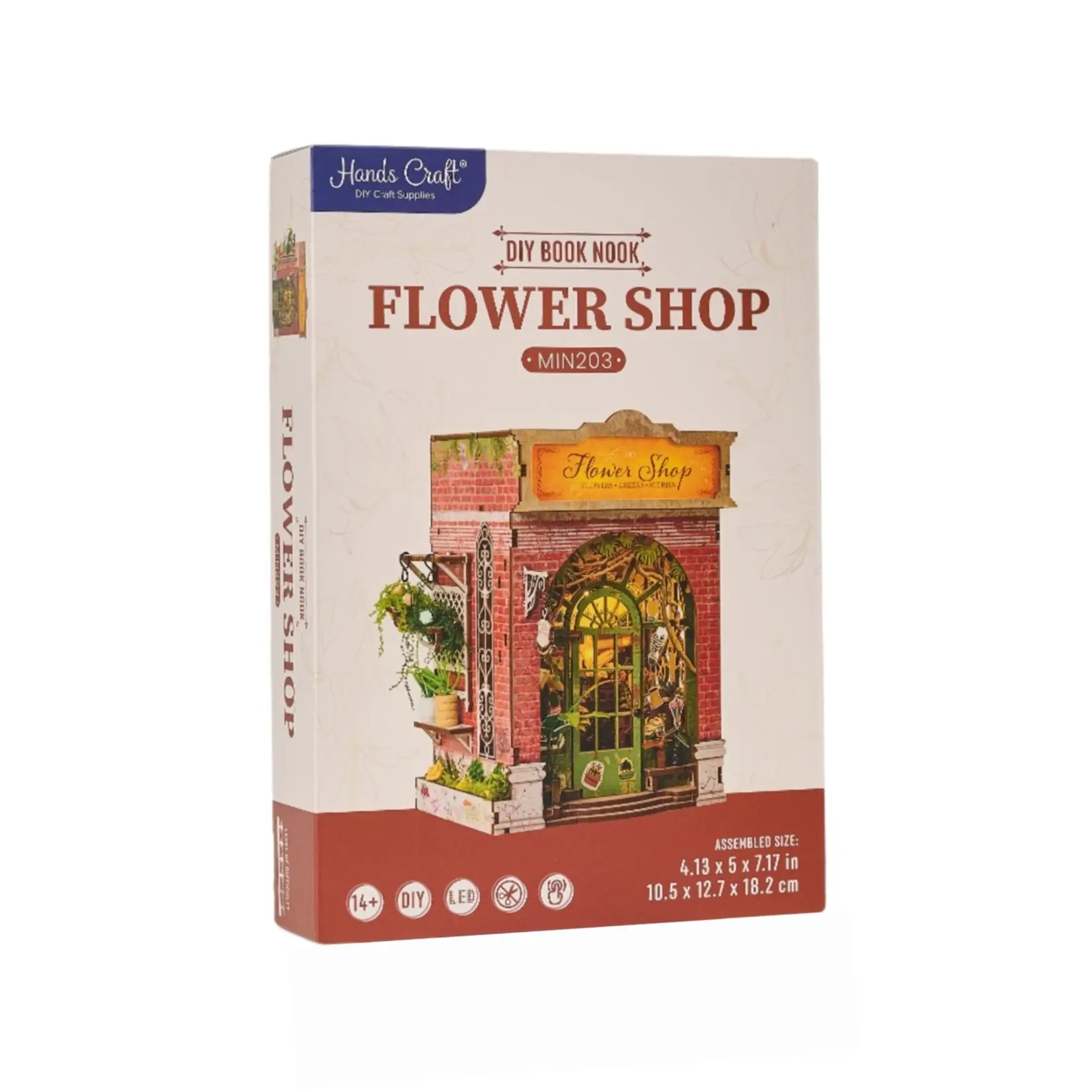 Hands Craft DIY Book Nook Kit: Flower Shop