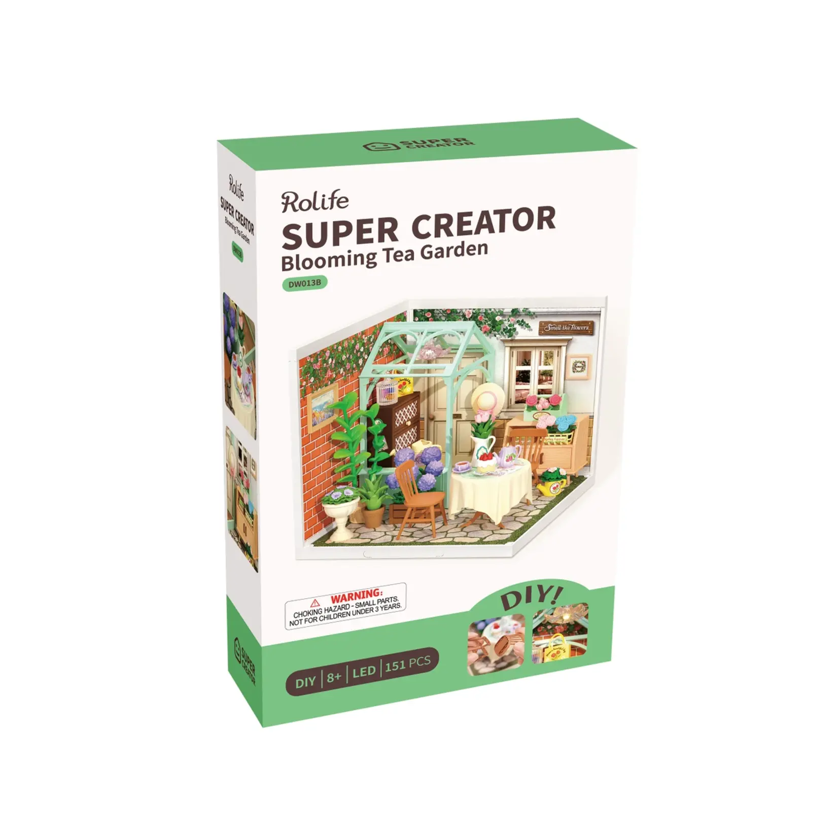 Hands Craft DIY Miniature House Kit: Blooming Tea Garden