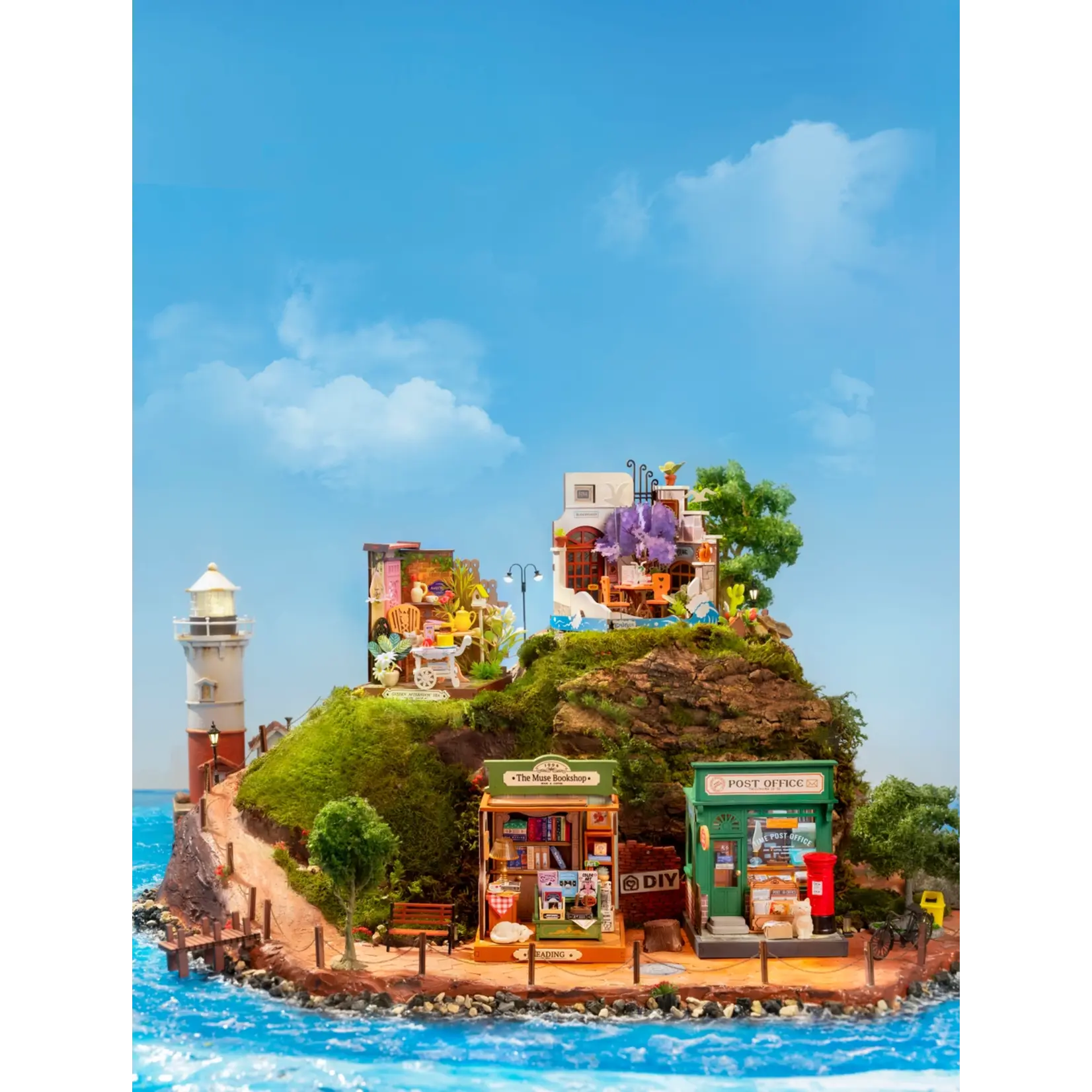 Hands Craft DIY Miniature House Kit: Fancy Tea Yard