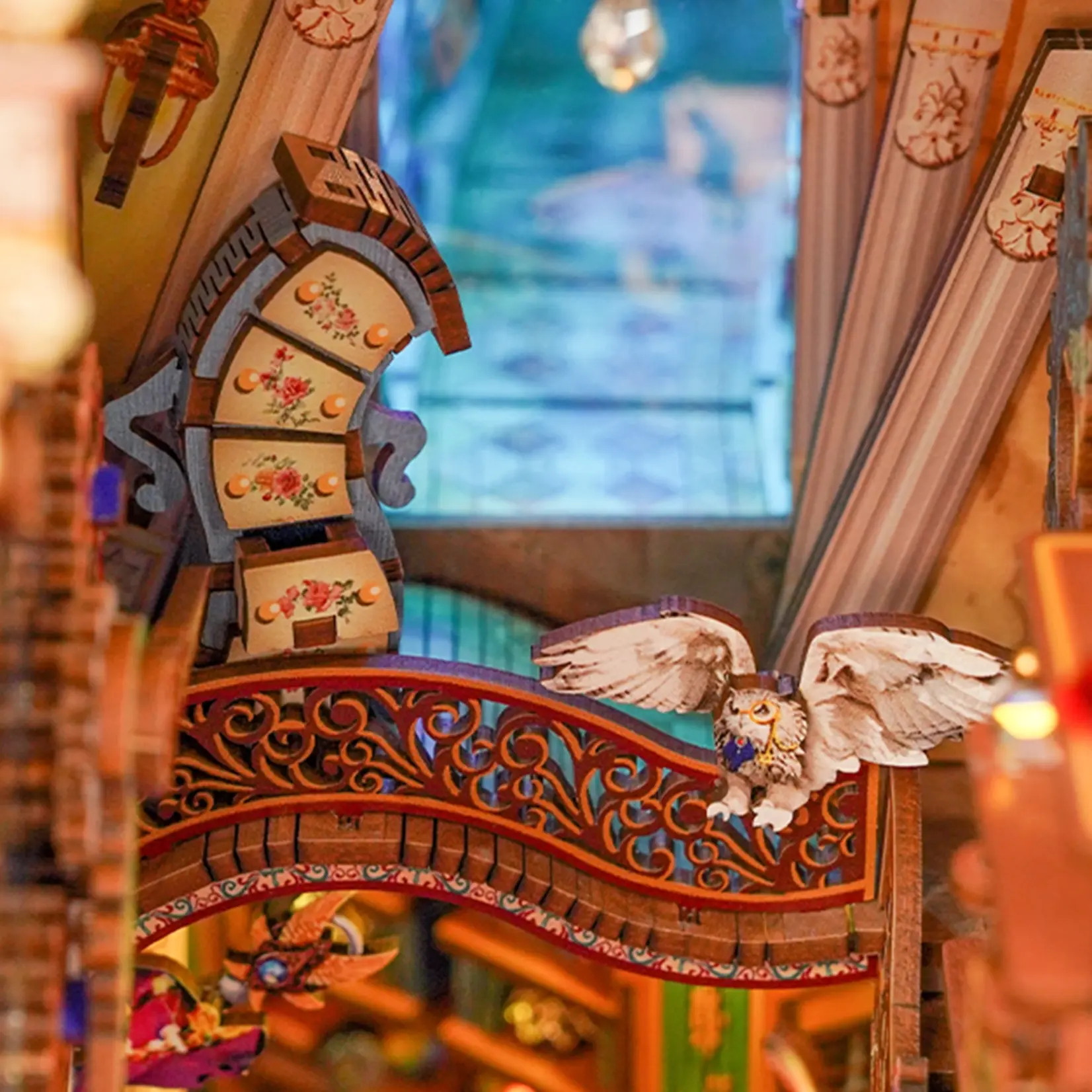 Hands Craft DIY Book Nook Kit: Magical Library