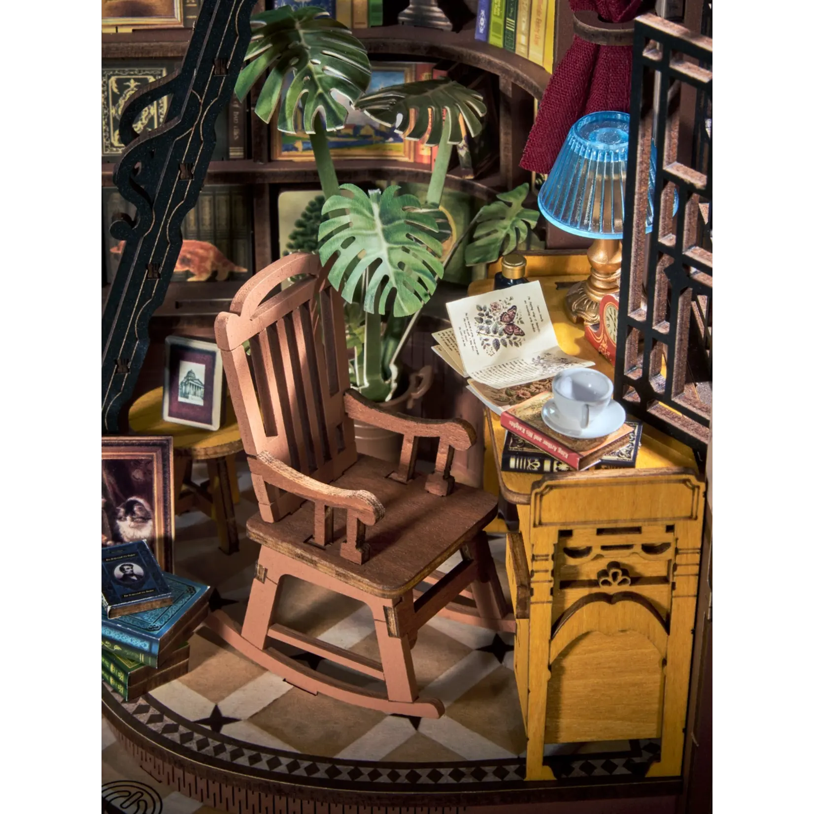 Hands Craft DIY Book Nook Kit: Silent Corner Study