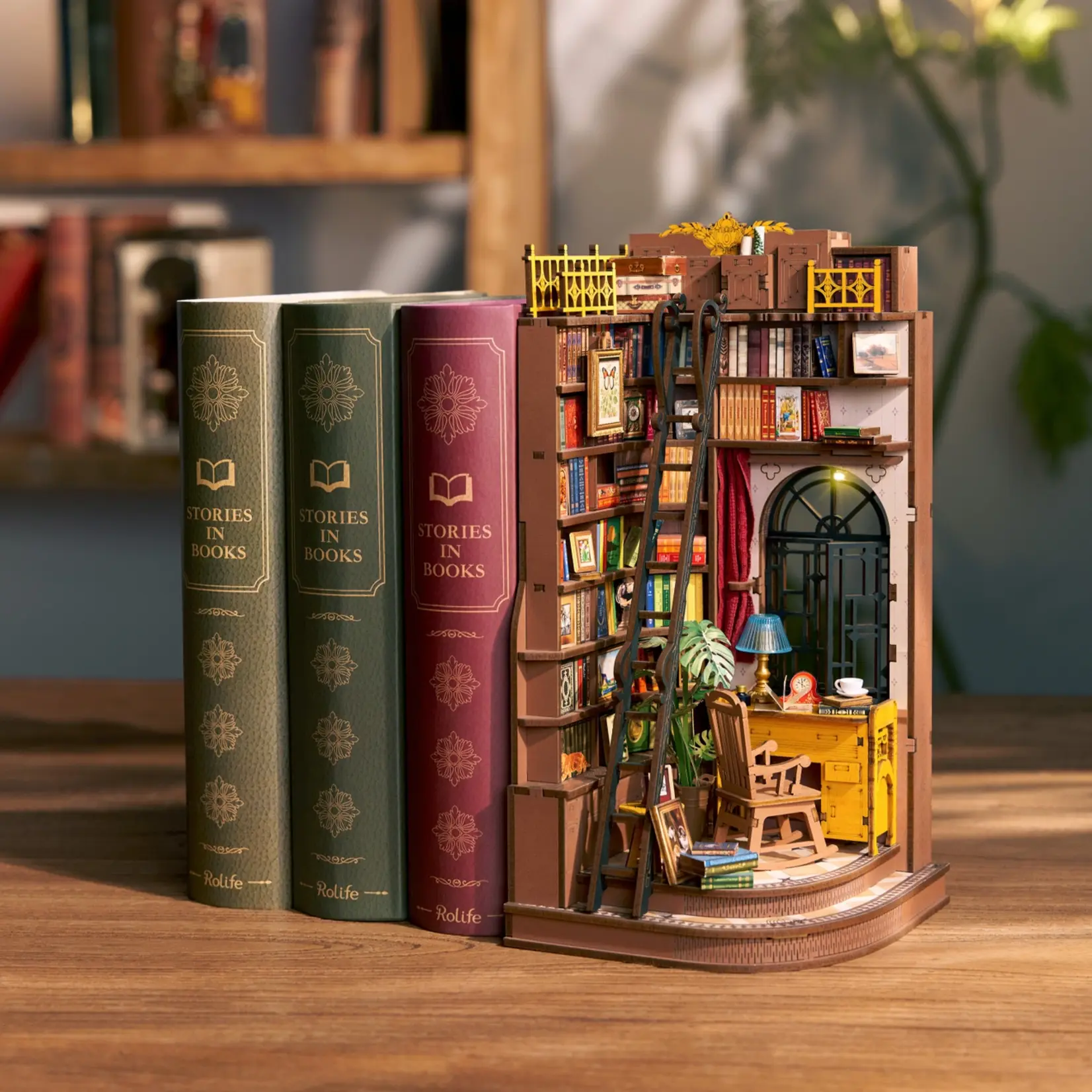 Hands Craft DIY Book Nook Kit: Silent Corner Study