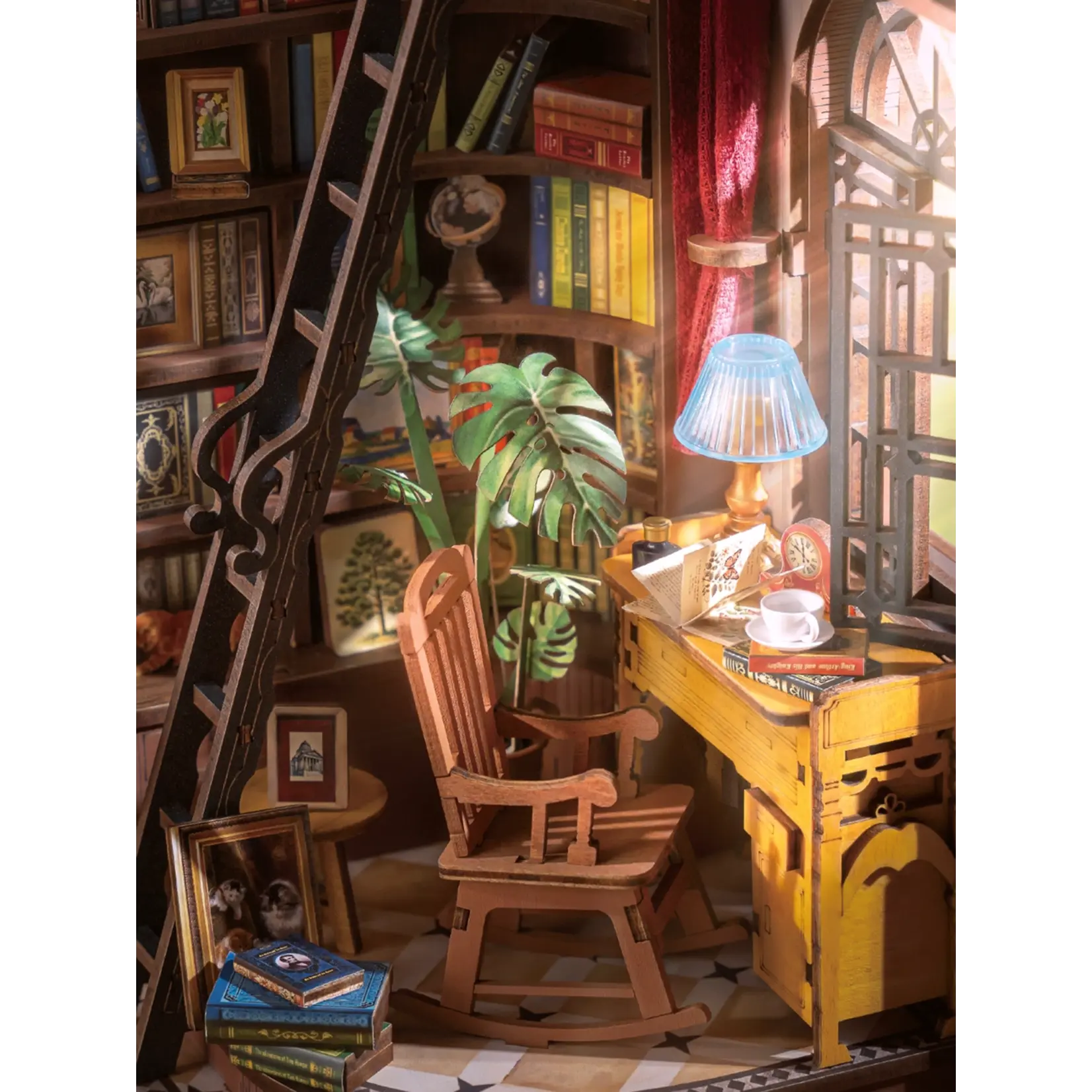 Hands Craft DIY Book Nook Kit: Silent Corner Study