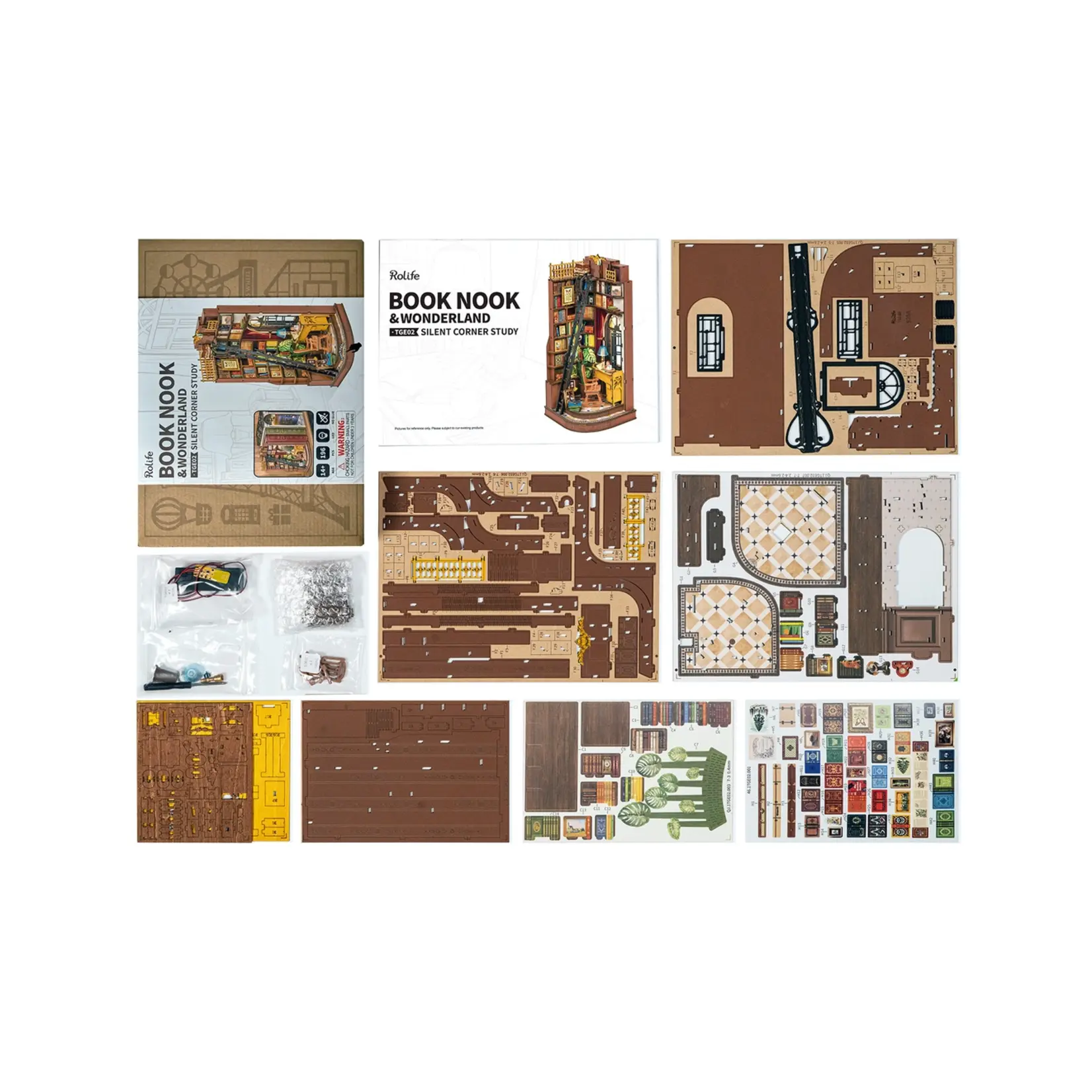 Hands Craft DIY Book Nook Kit: Silent Corner Study