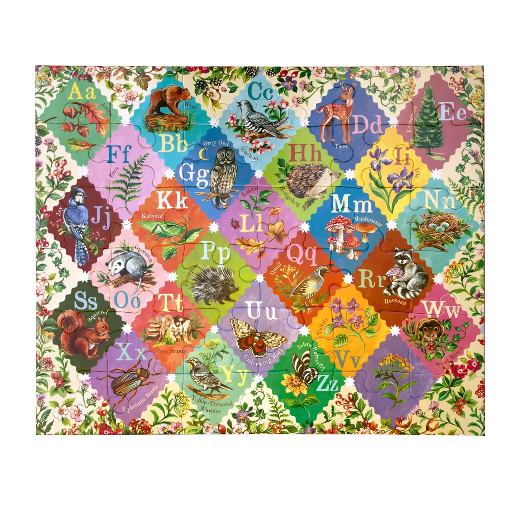 eeboo A is for Acorn 36 Piece Giant Puzzle