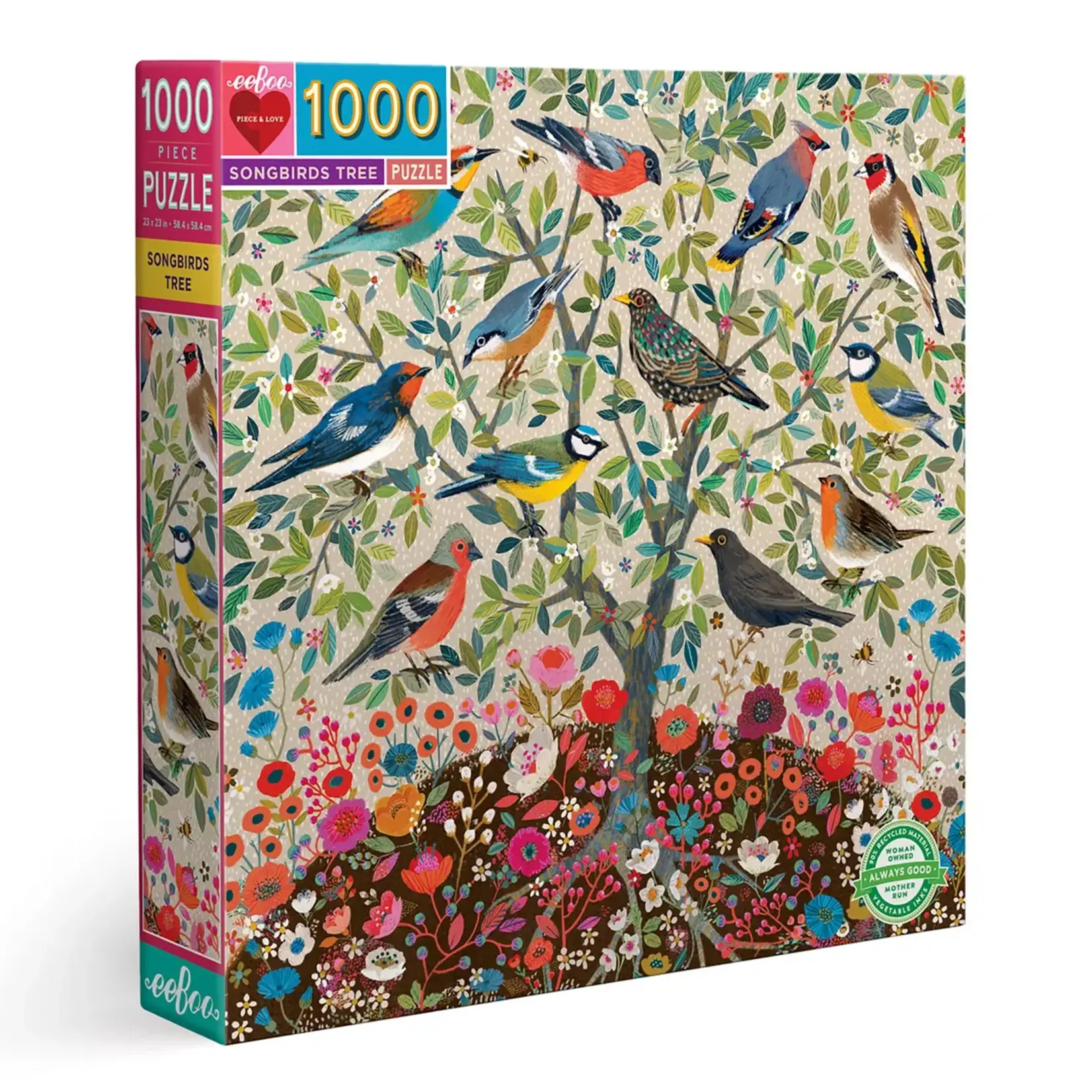 eeboo Songbirds Tree 1000 Piece Puzzle