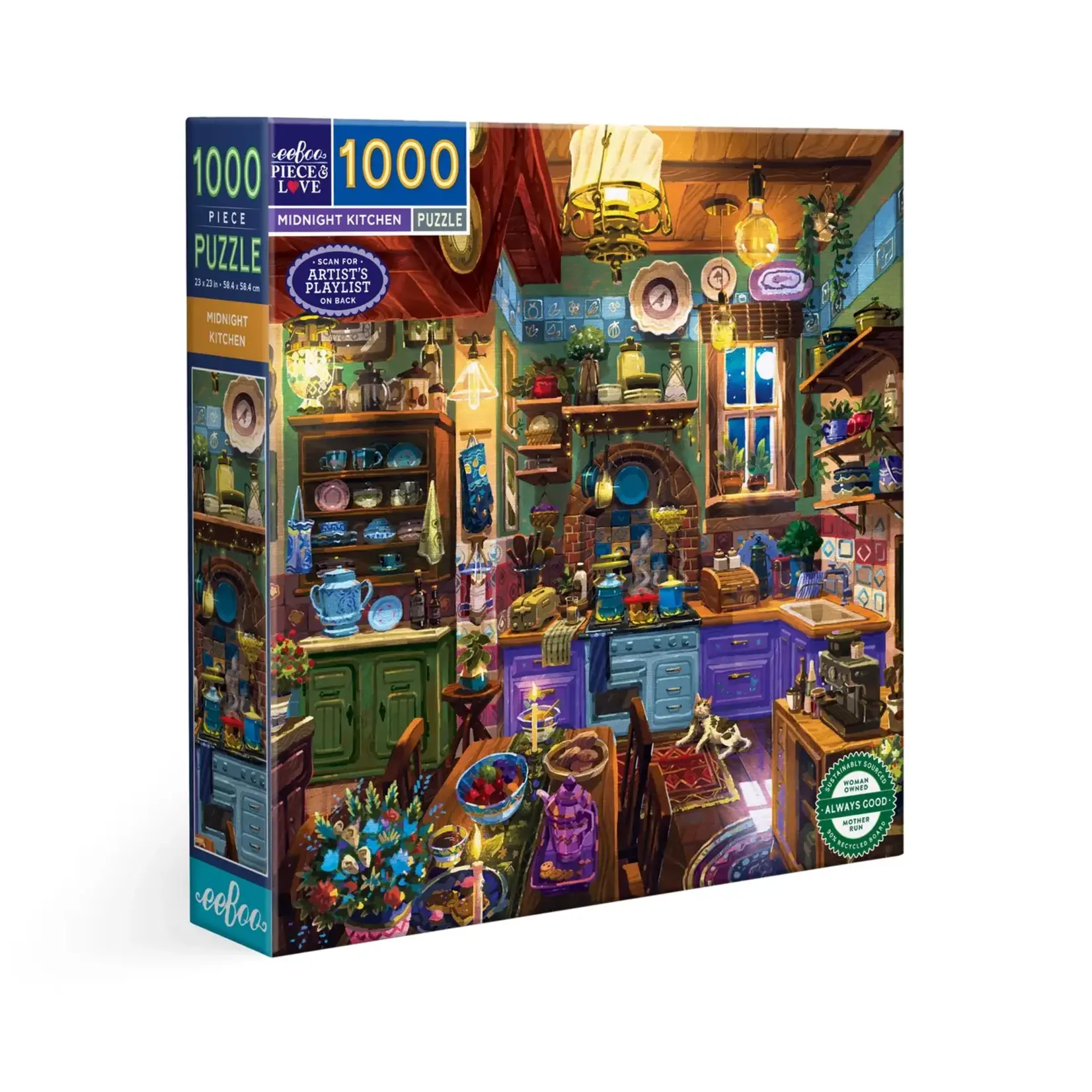 eeboo Midnight Kitchen 1000 Piece Puzzle