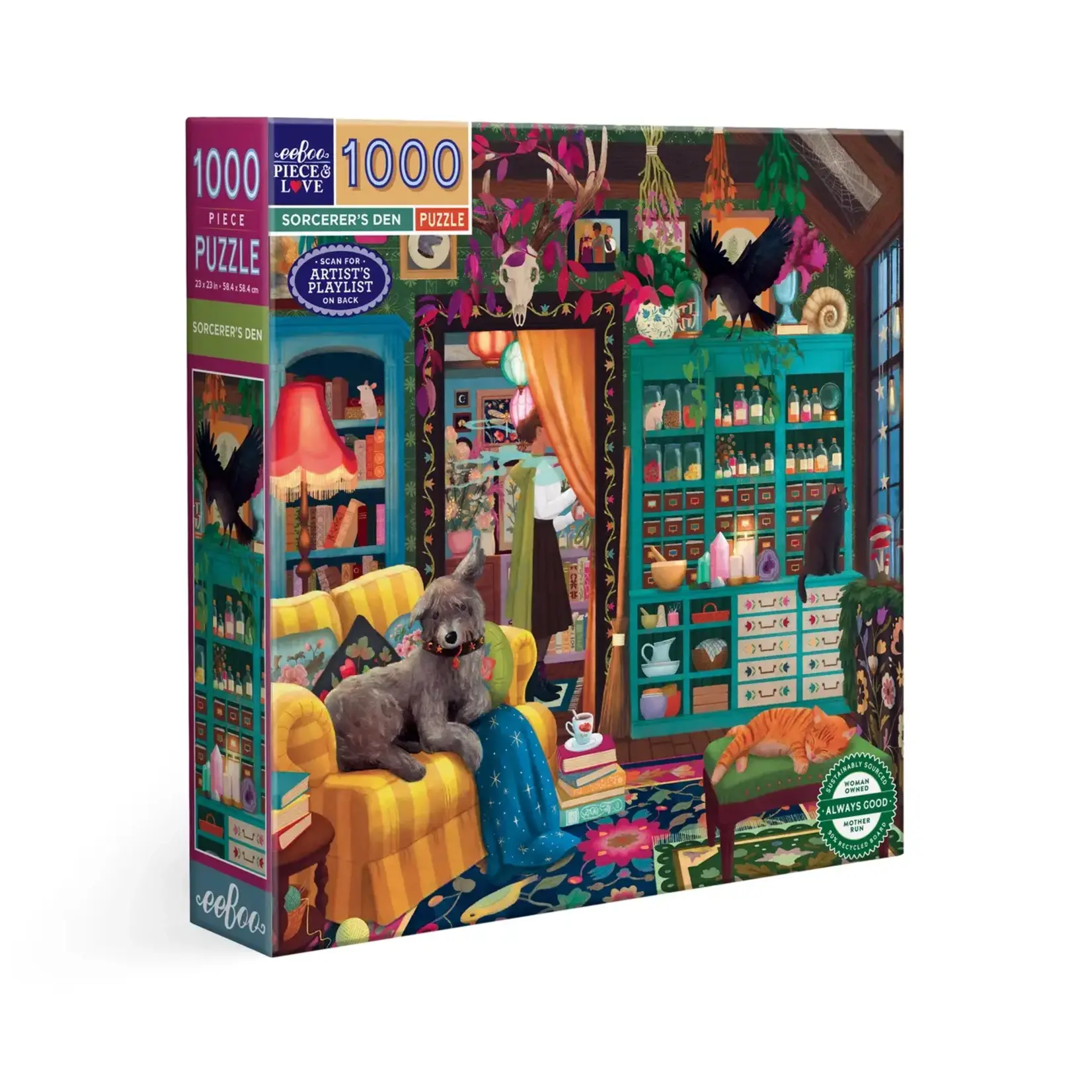 eeboo Sorcerer's Den 1000 Piece Puzzle