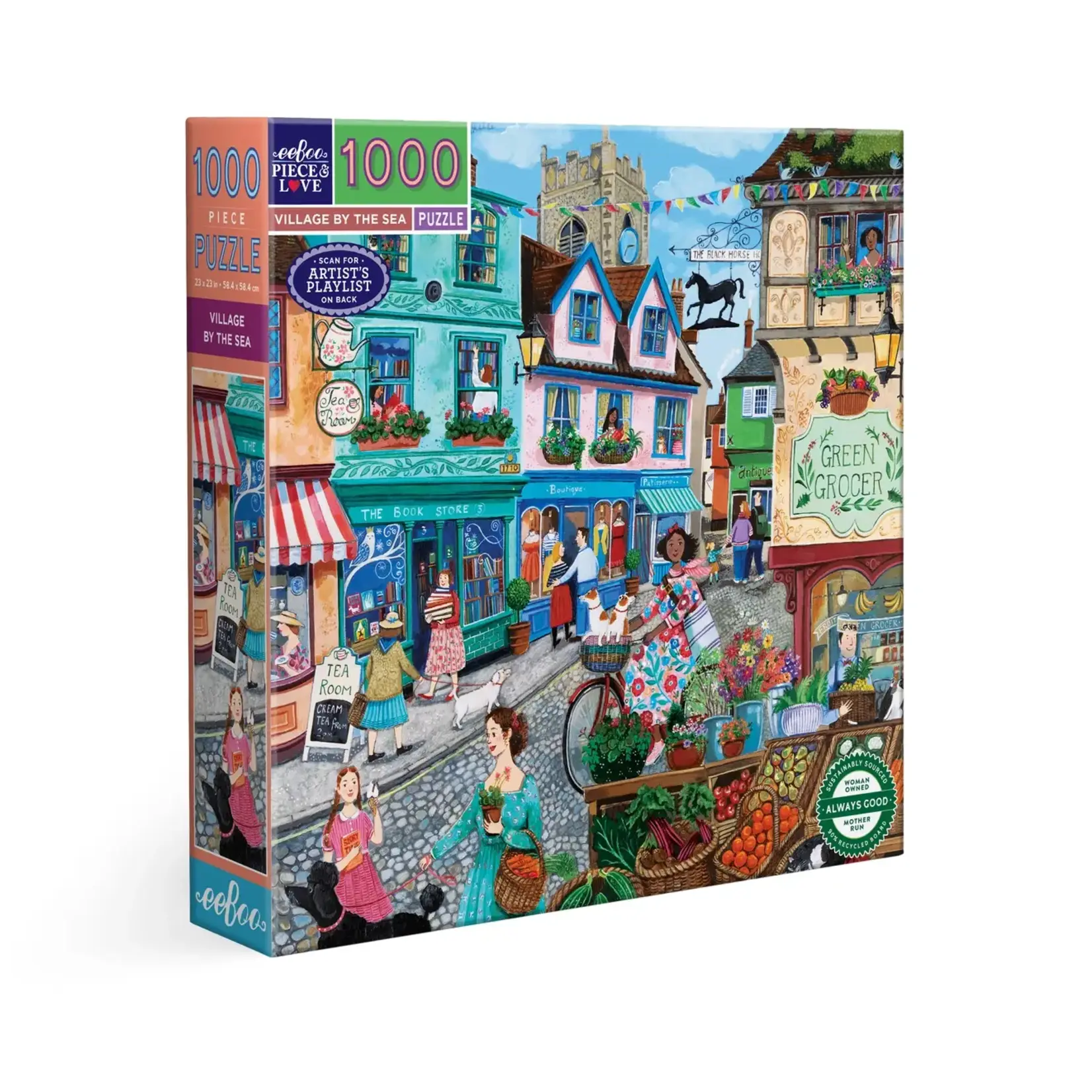 eeboo Village by the Sea 1000 Piece Puzzle