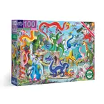 eeboo Love of Dragons 100 Piece Puzzle