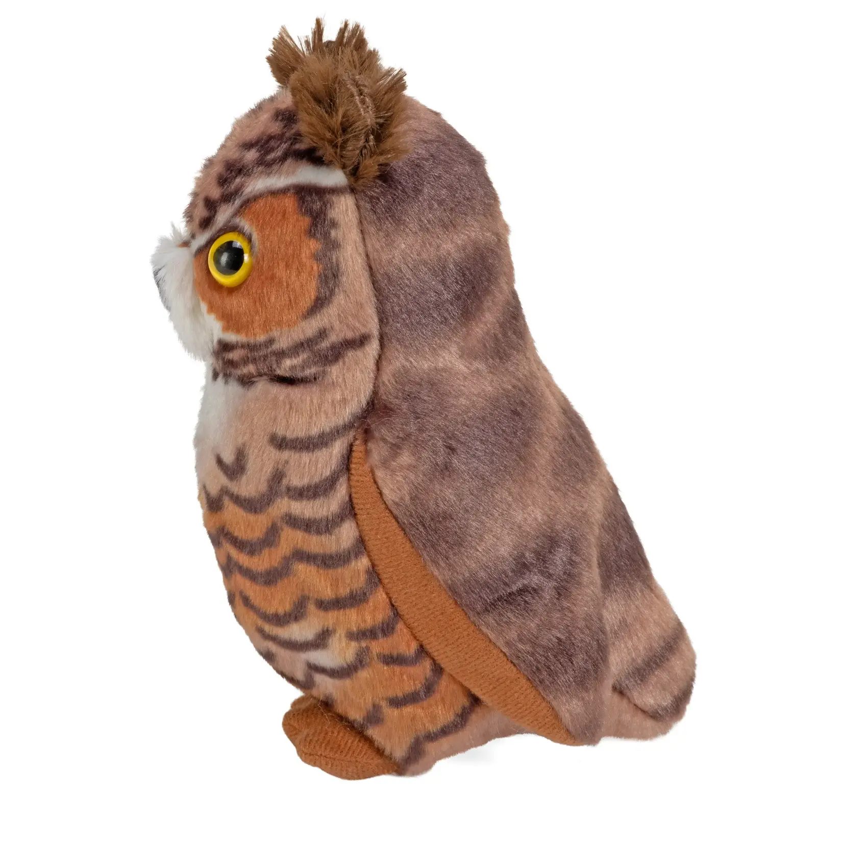 Audubon II Great Horned Owl Stuffed Animal with Sound