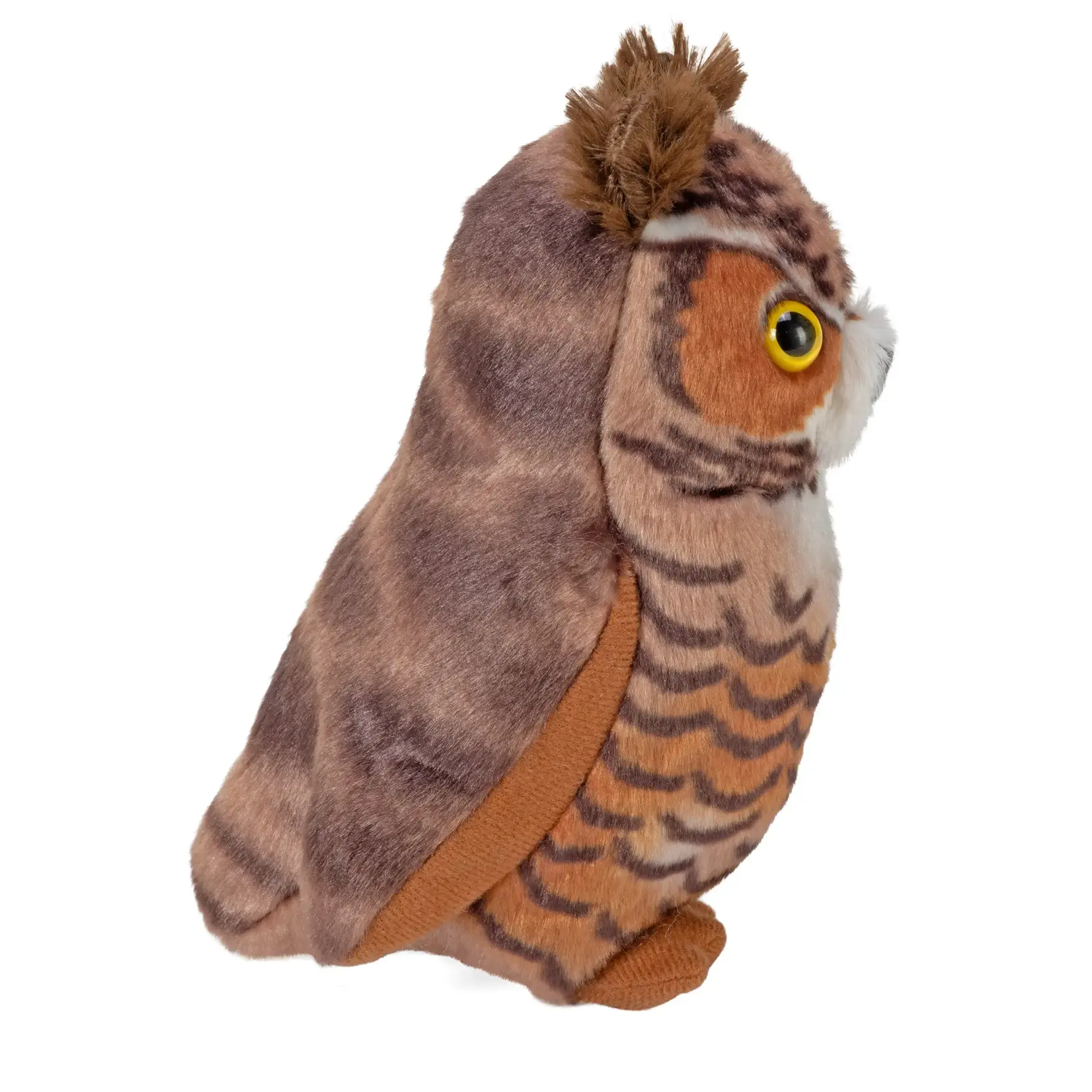 Audubon II Great Horned Owl Stuffed Animal with Sound