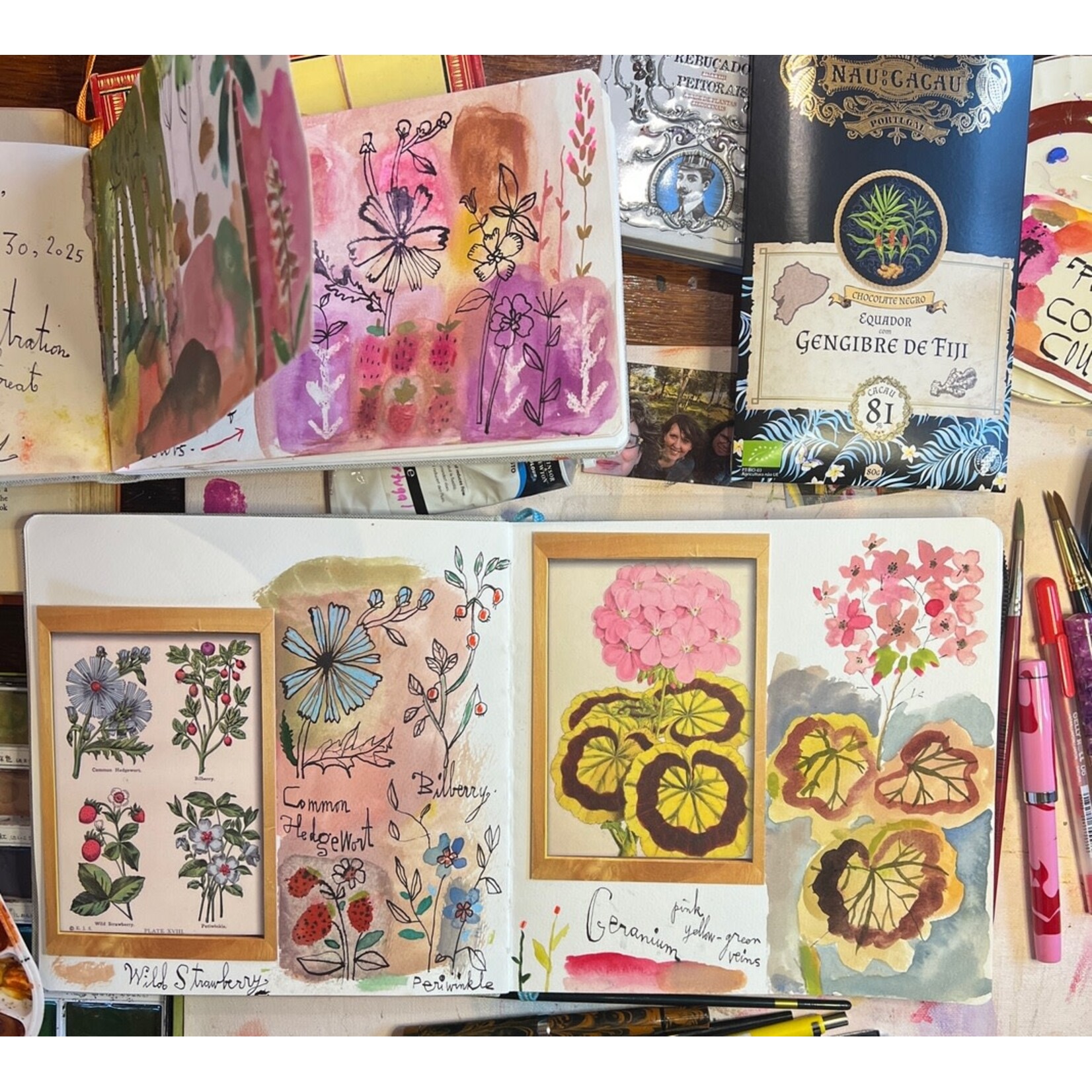 SOLD OUT Sketchbook Journaling with Lilla Rogers -5 week class, Starting Thursday, April 2, 2026