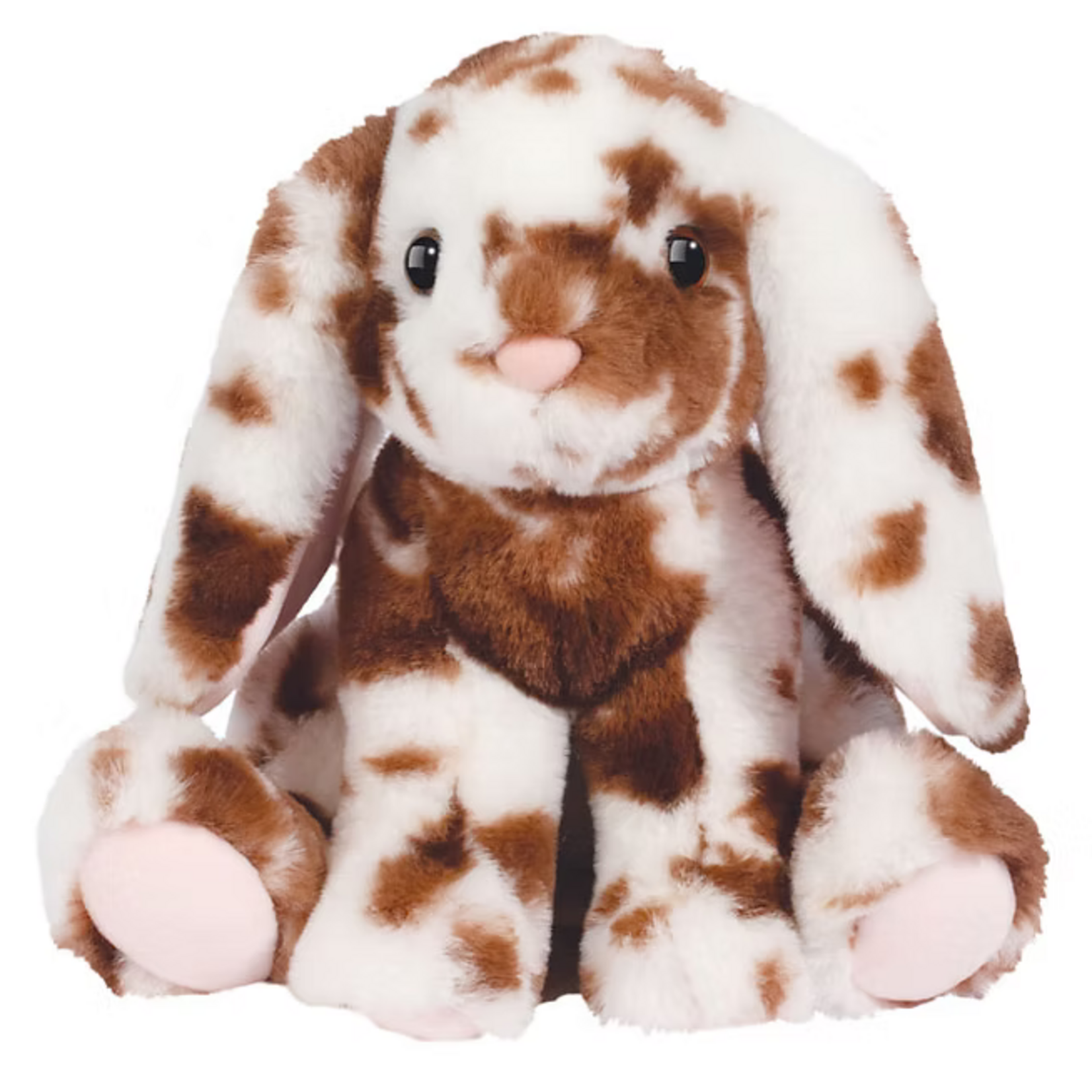 Douglas Toys Roxie Brown & White Spotted Bunny
