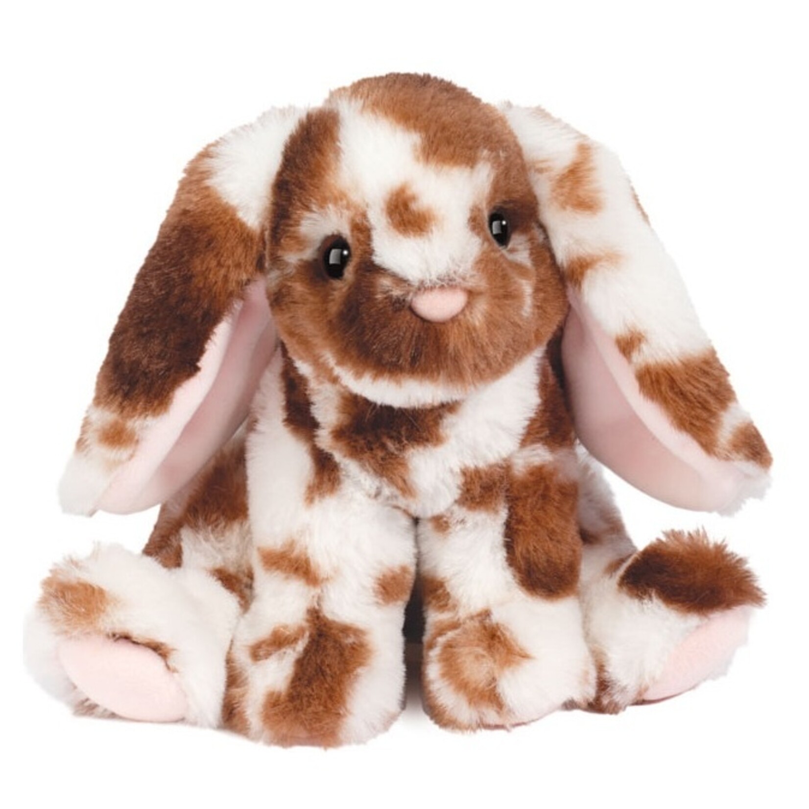 Douglas Toys Roxie Brown & White Spotted Bunny