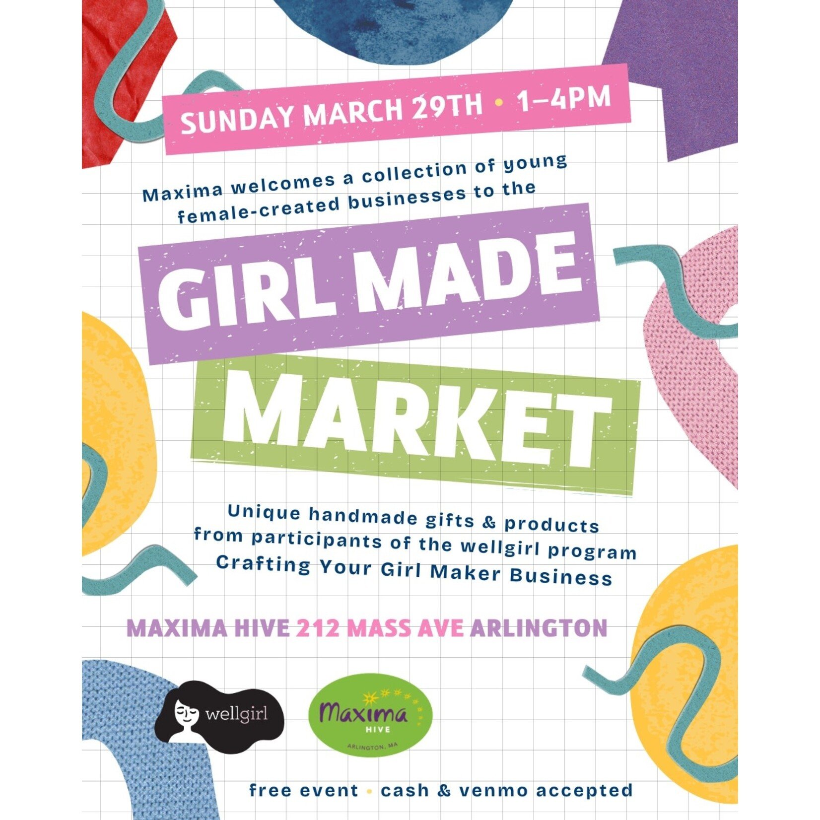 Girl Made Market Sunday, March 29th from 1-4 PM