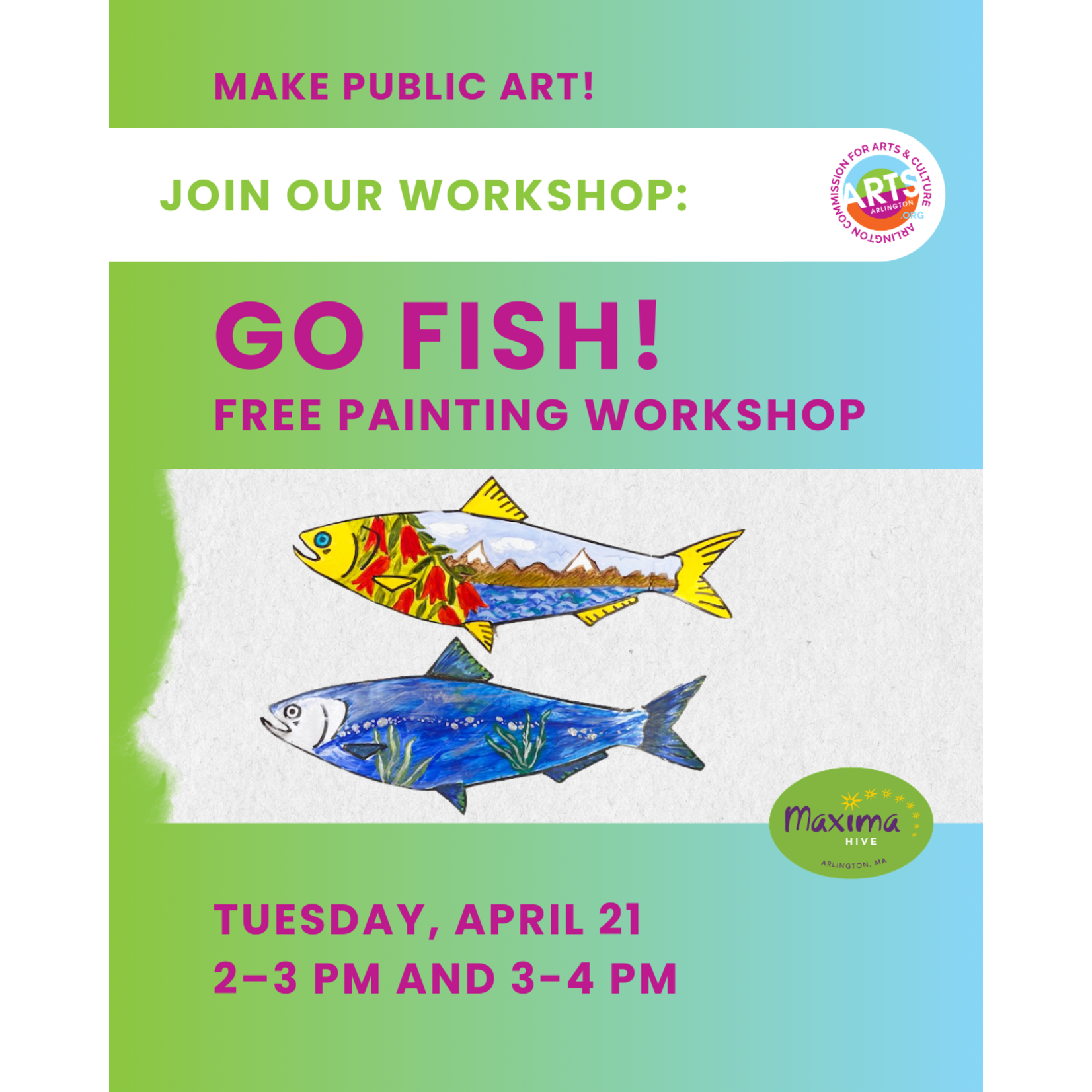 Maxima Hive Tuesday, April 21 - GO FISH!