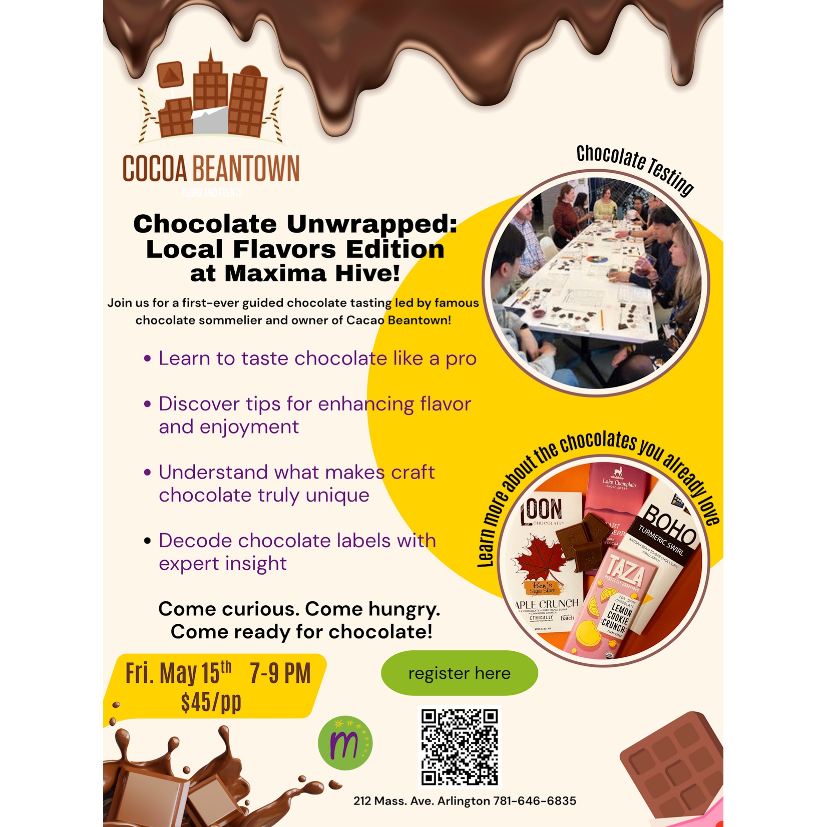 Chocolate Unwrapped: Local Flavors Edition Tasting