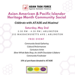May 2nd - Asian American & Pacific Islander Heritage Month Community Social