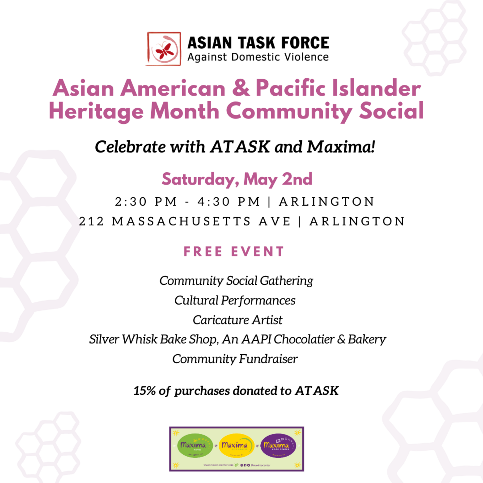 May 2nd - Asian American & Pacific Islander Heritage Month Community Social