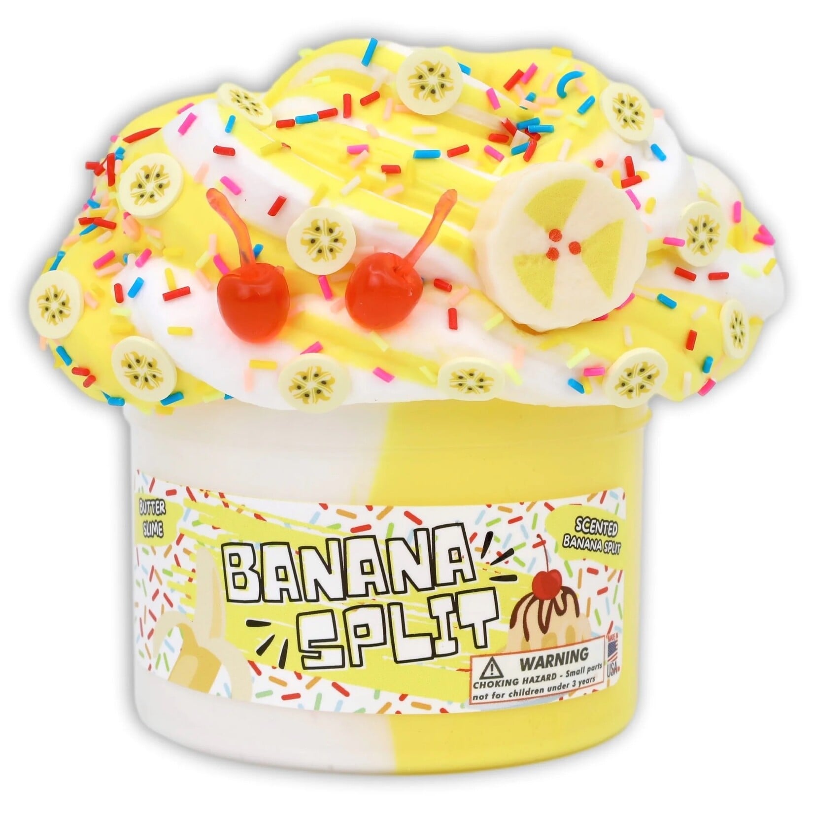 Dope Slimes Banana Split - Butter Textured Slime