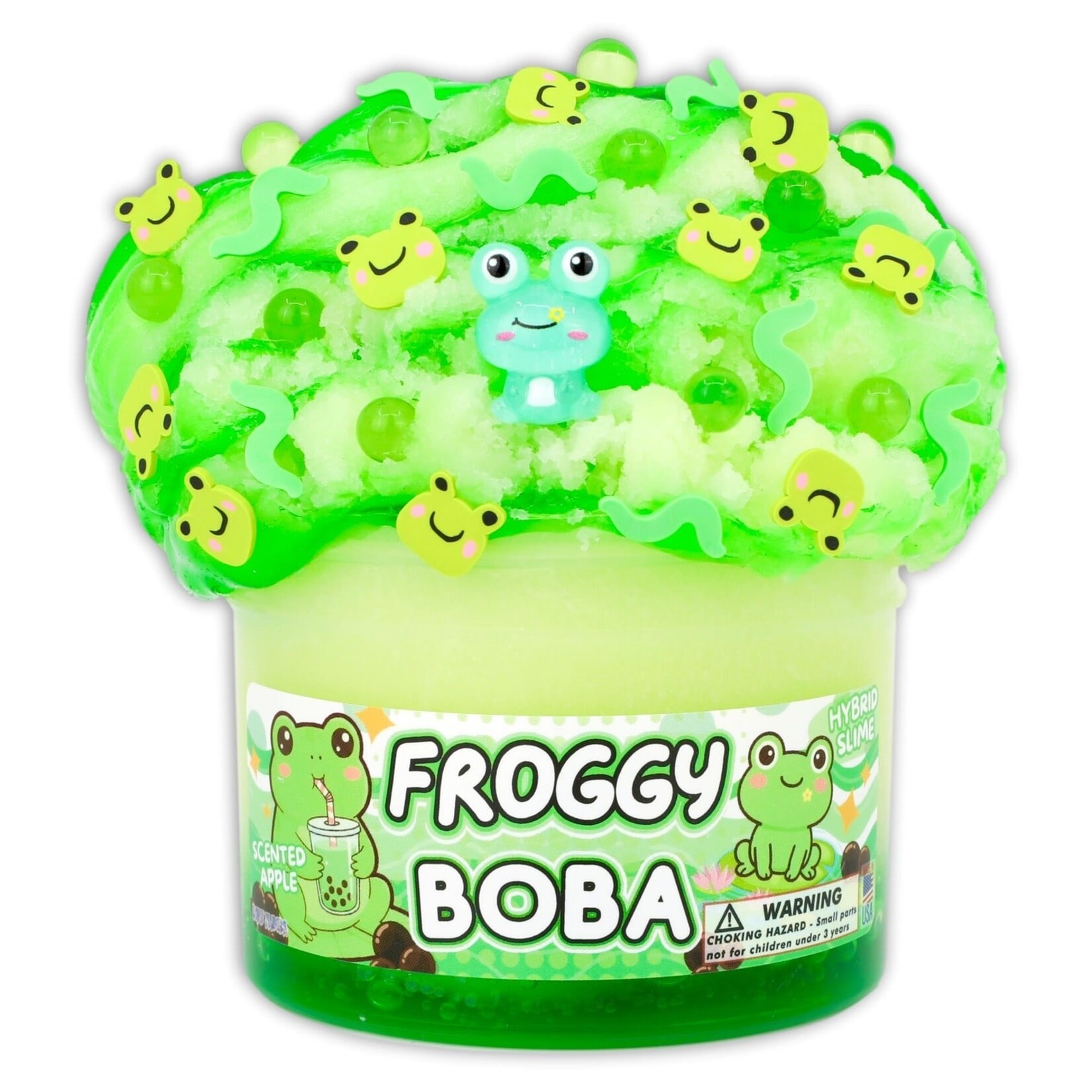 Dope Slimes Froggy Boba - Hybrid Textured Slime
