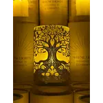 Tree of Life - Wood Candle Holder