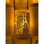 Forest Friends Owl - Wood Candle Holder