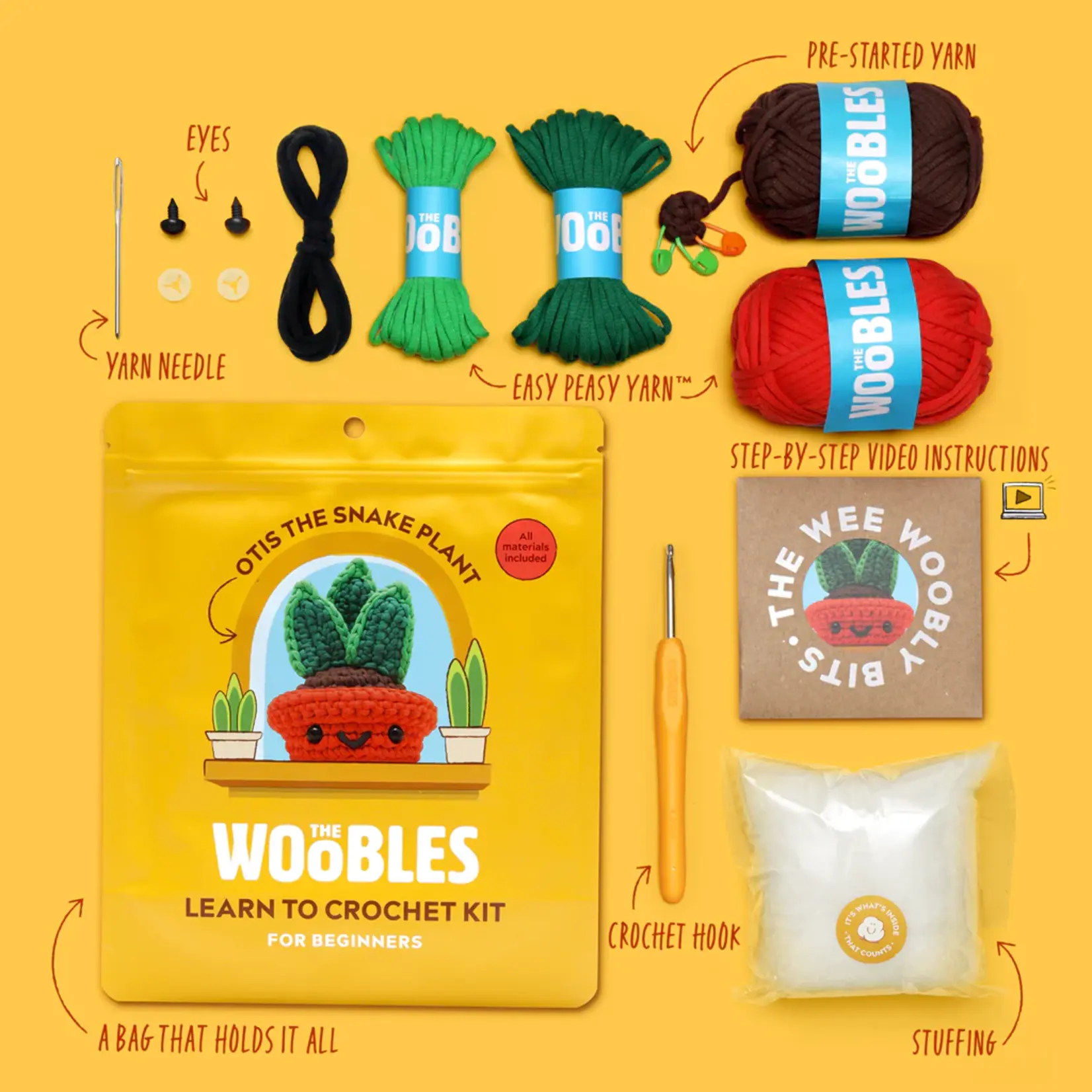 Otis the Snake Plant Crochet Kit
