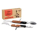 Camping Cutlery Tool - Wood