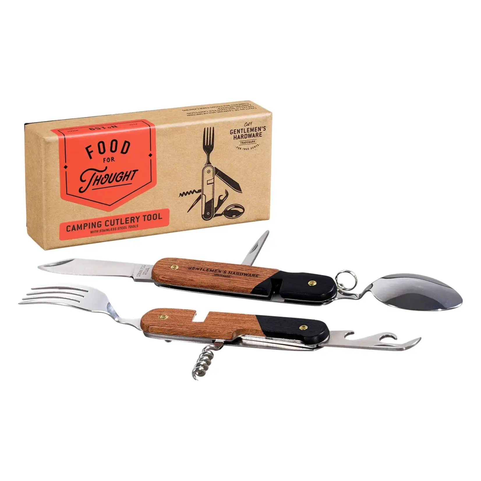 Camping Cutlery Tool - Wood