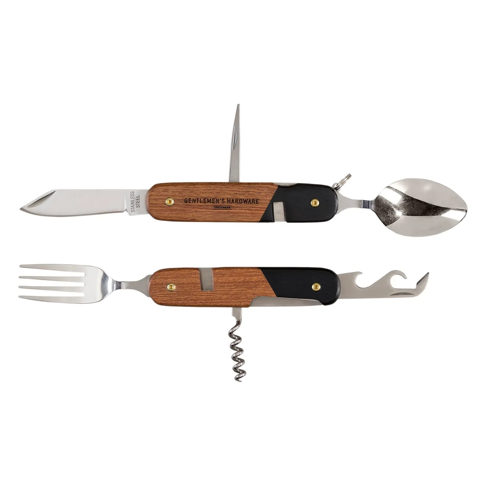 Camping Cutlery Tool - Wood