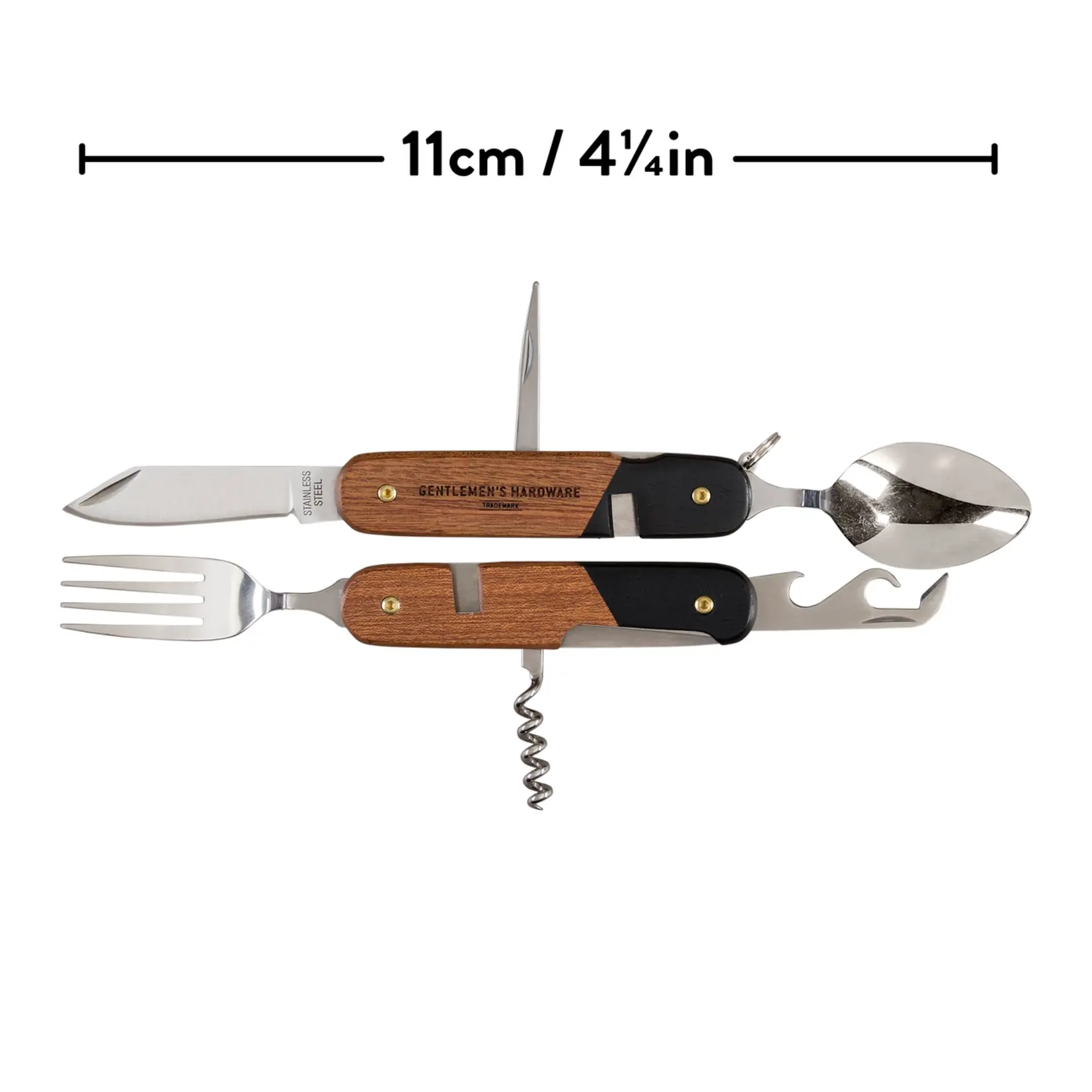 Camping Cutlery Tool - Wood