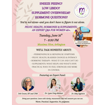 Tuesday, June 16th Pelvic Health, Hormones & Supplements: An Expert Q&A for Women 40+. No Shame. No Guesswork. Just Answers.