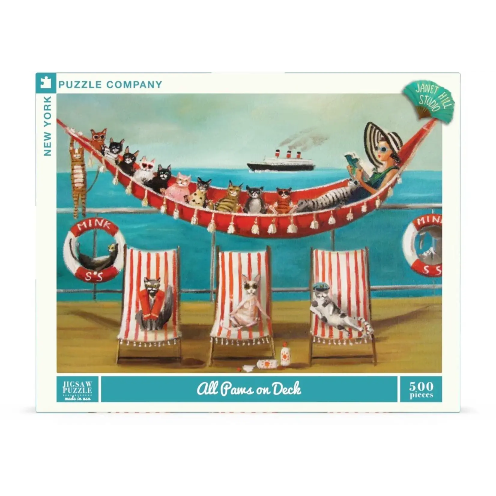 All Paws on Deck - 500 Piece Puzzle
