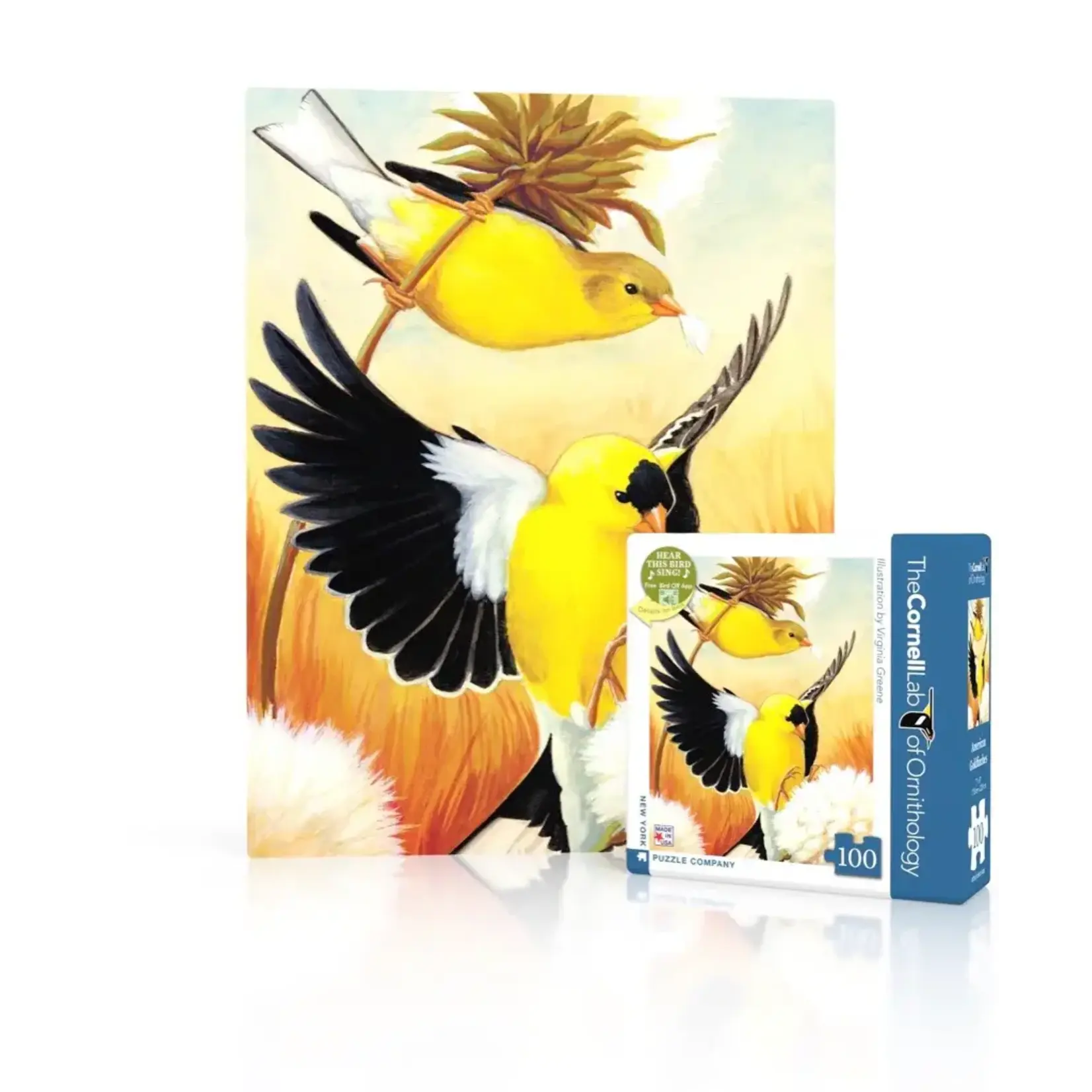 Cornell Lab | American Goldfinch - 100 Piece Mini Puzzle