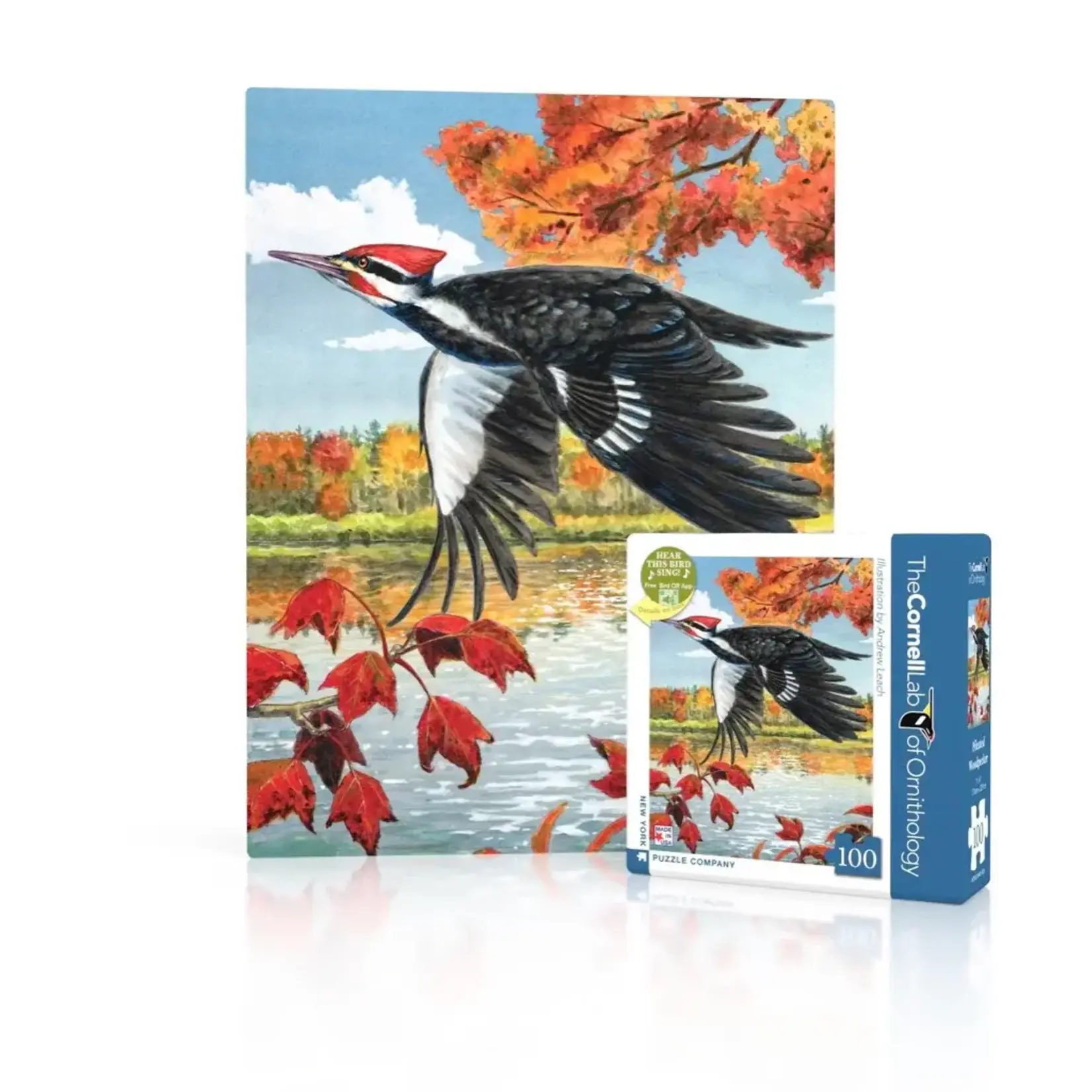 Cornell Lab | Pileated Woodpecker - 100 Piece Mini Puzzle