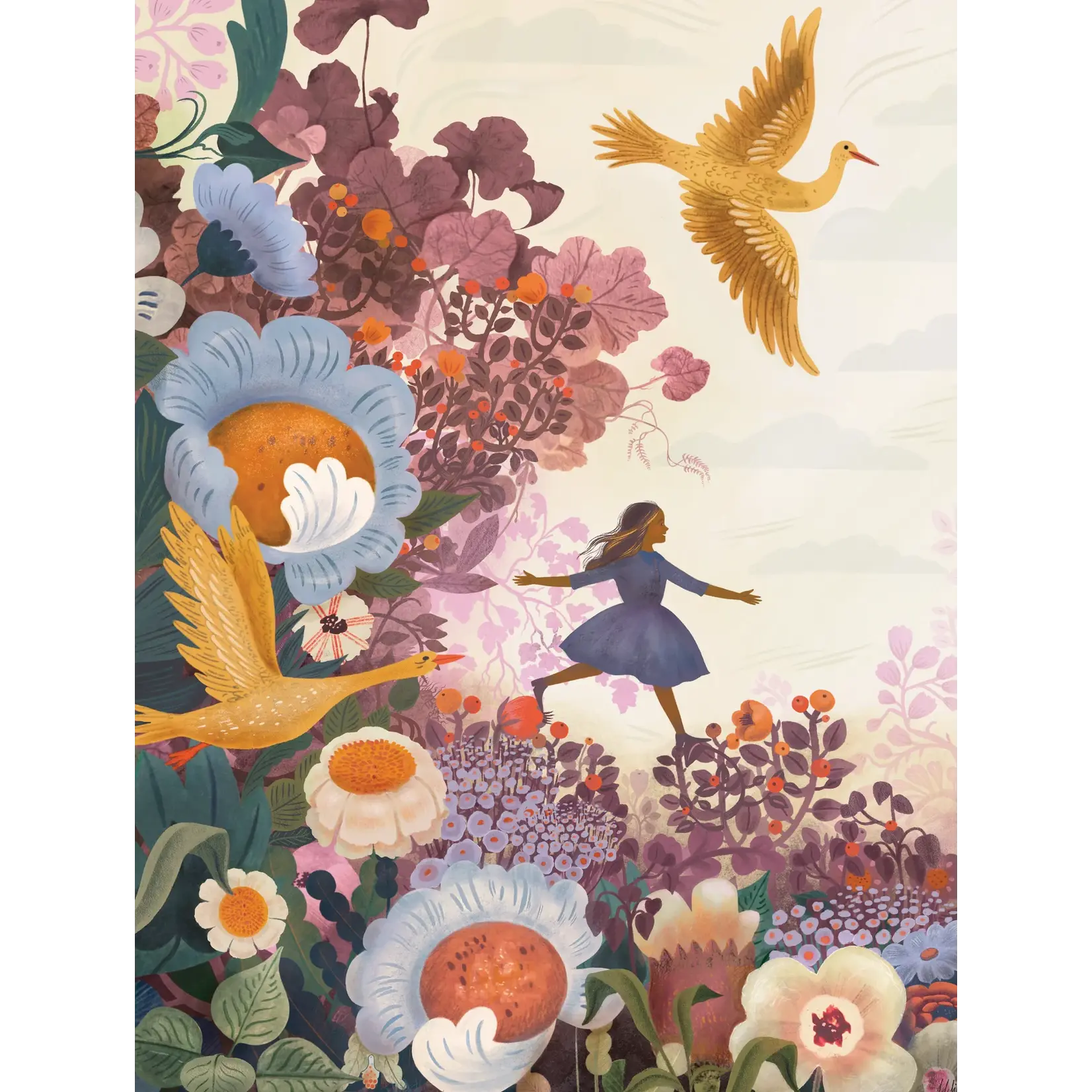Among Flowers - 500 Piece Jigsaw Puzzle