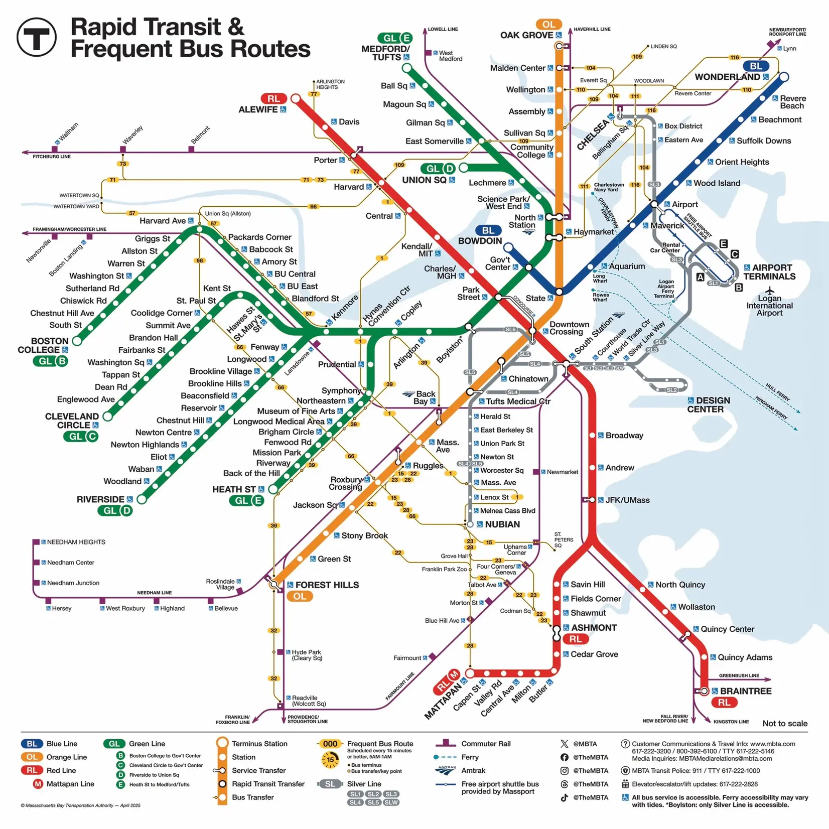 Boston T Map - 100 Piece Mini Puzzle