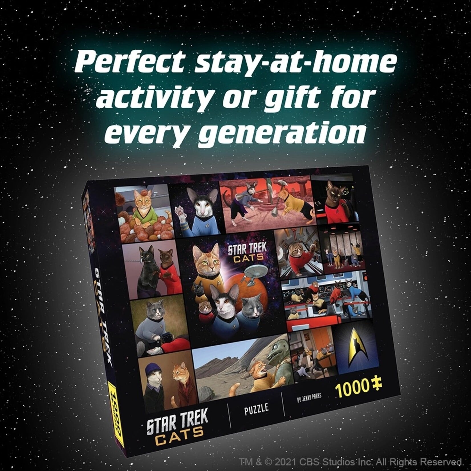 Star Trek Cats 1000 Piece Puzzle