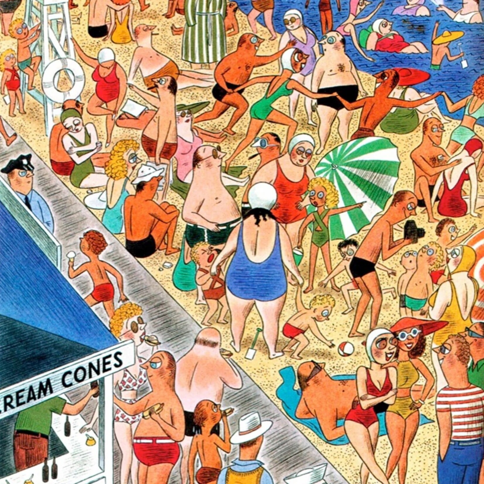 Beachgoing - 1000 Piece Jigsaw Puzzle