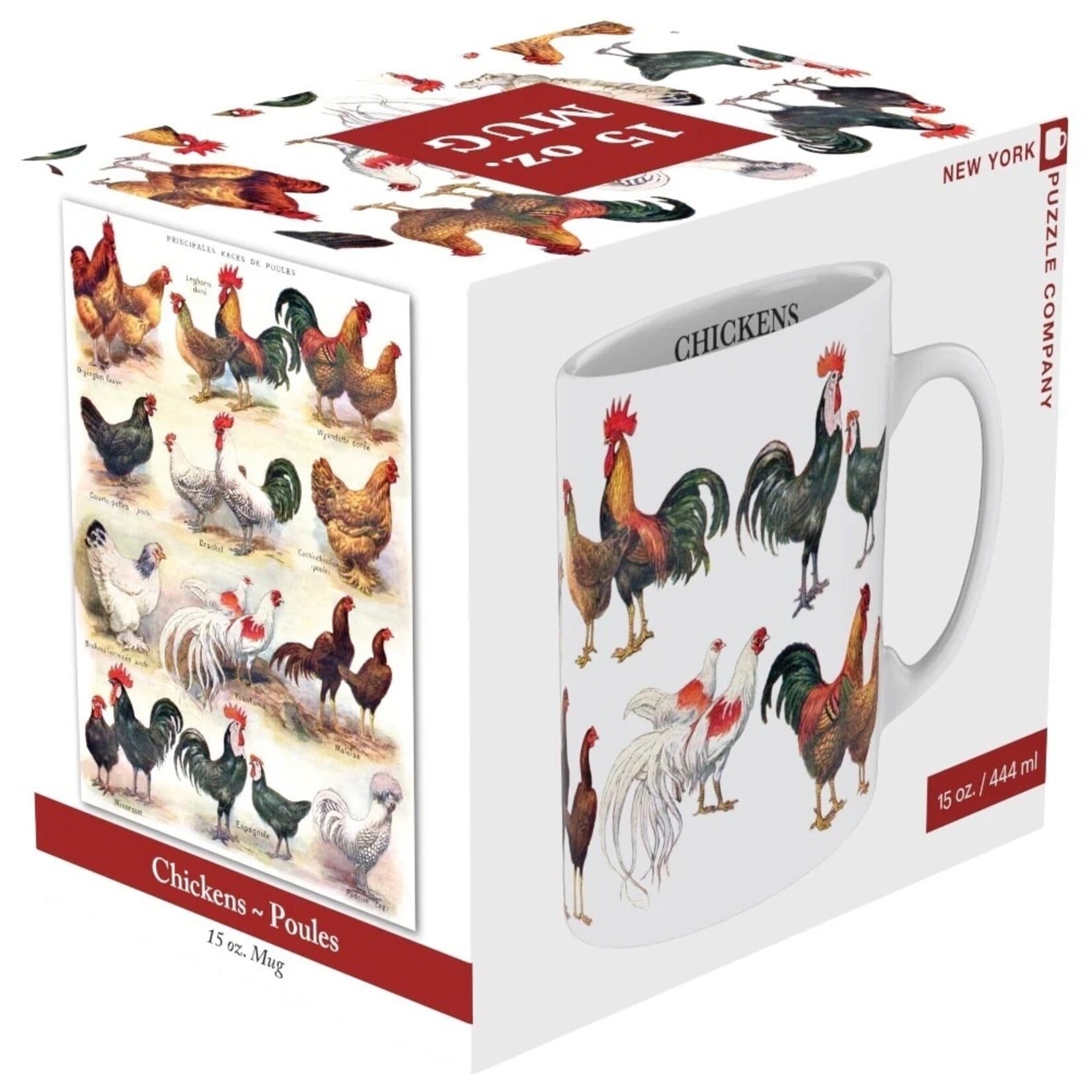 Chickens ~ Poules Mug 15oz