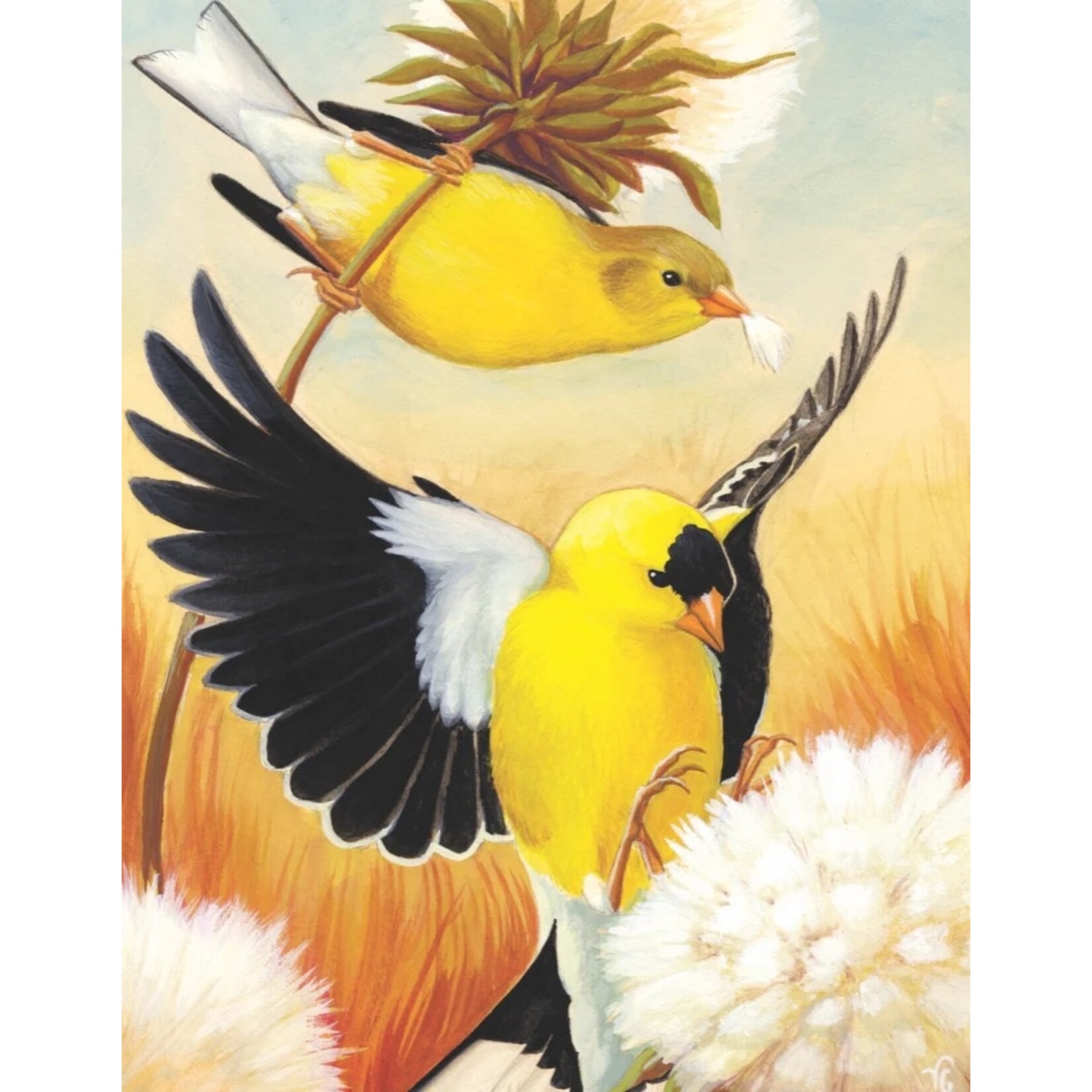 Cornell Lab | American Goldfinch - 100 Piece Mini Puzzle