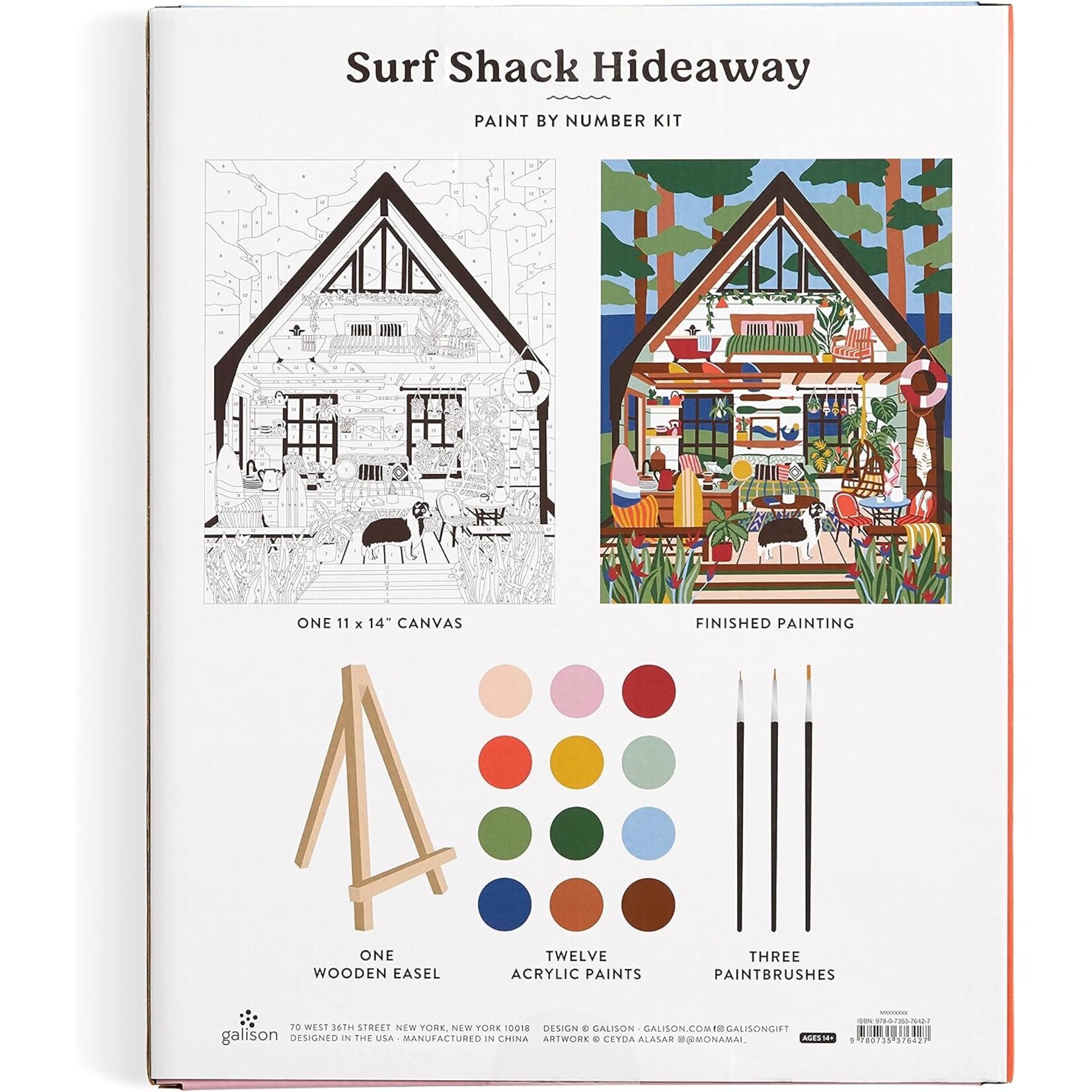 Surf Shack Hideaway - Paint By Number Kit (11 X 14)
